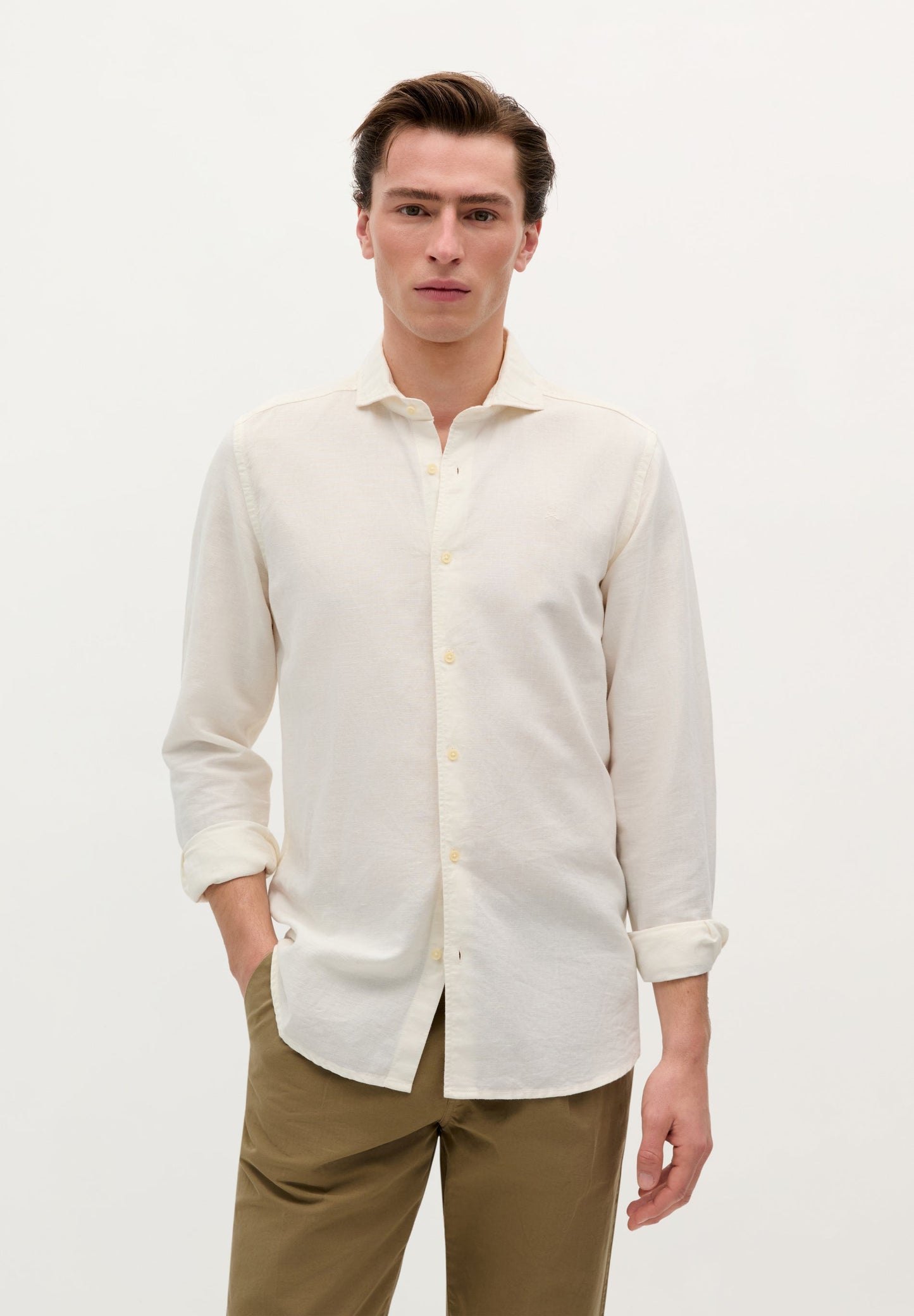 LINEN SKULL SHIRT