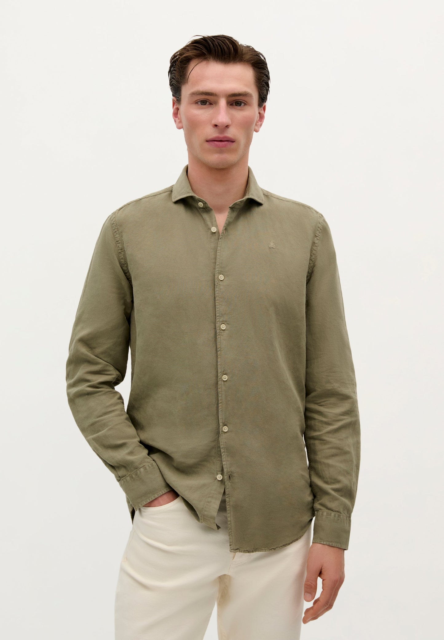 LINEN SKULL SHIRT