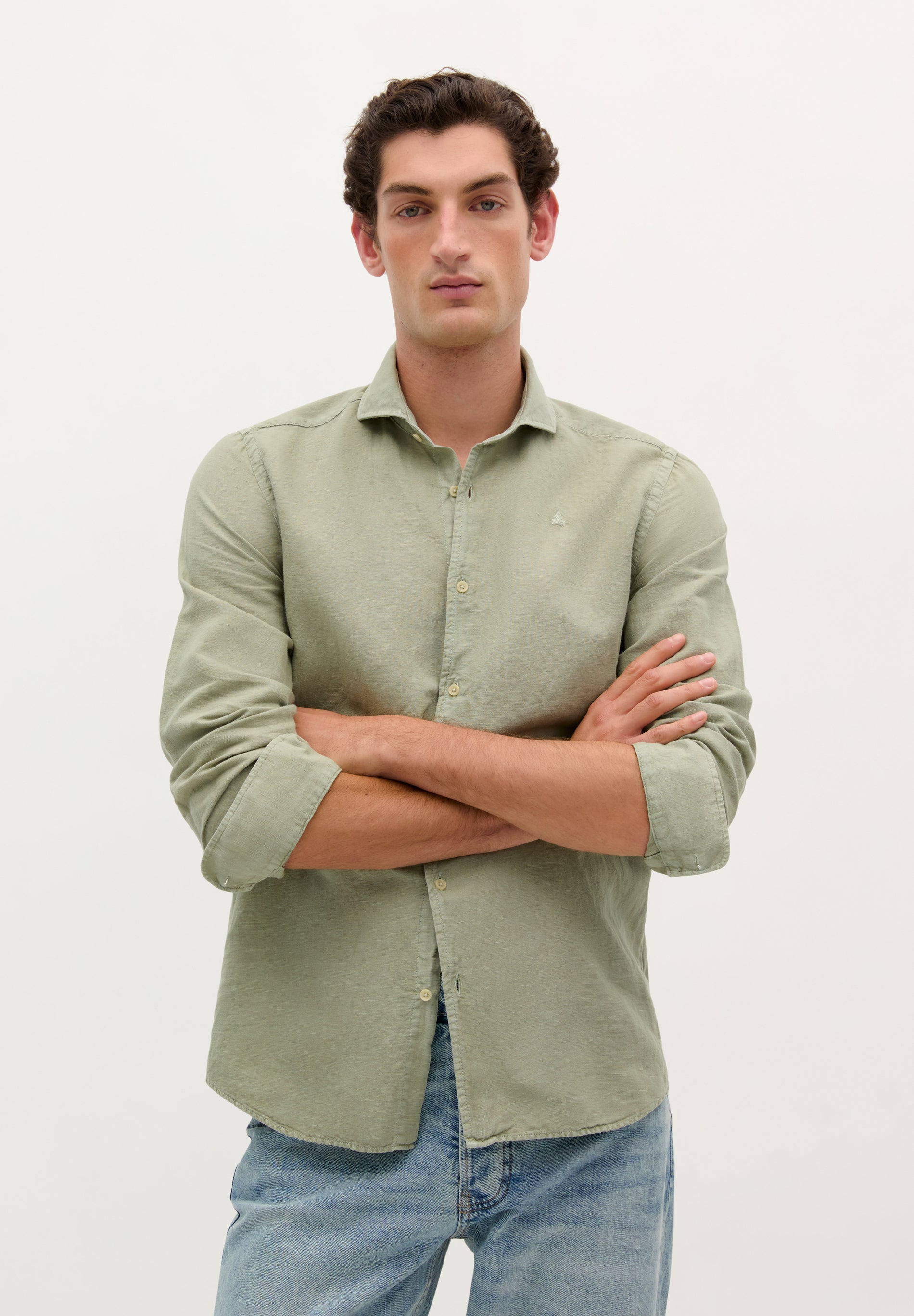 LINEN SKULL SHIRT