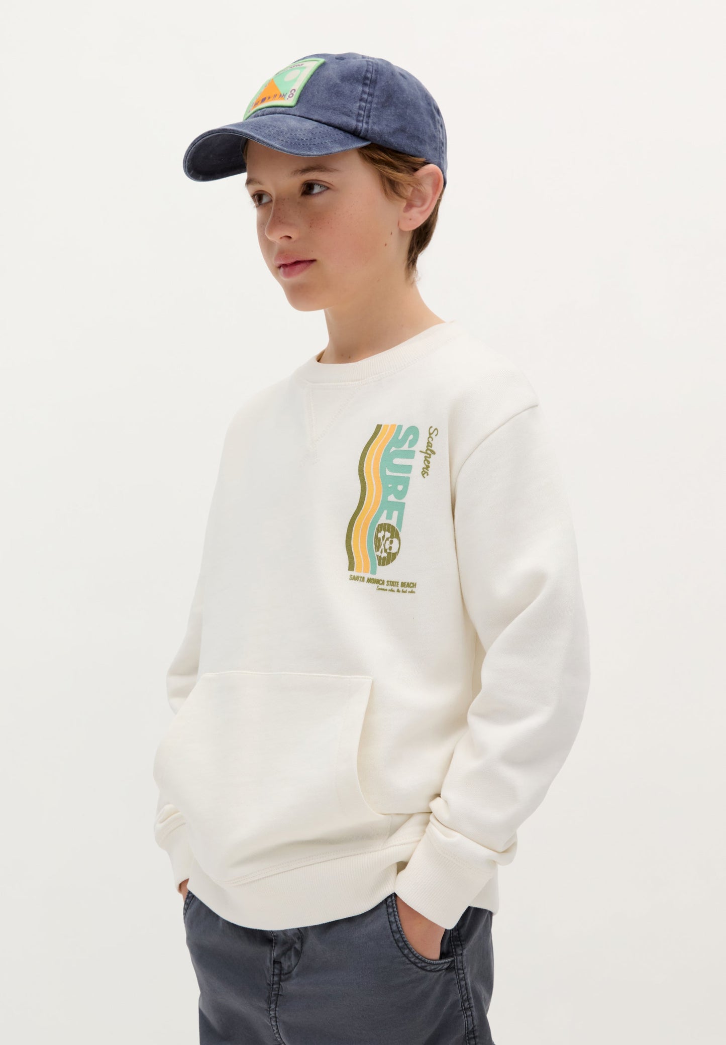SURF PRINT SWEATSHIRT