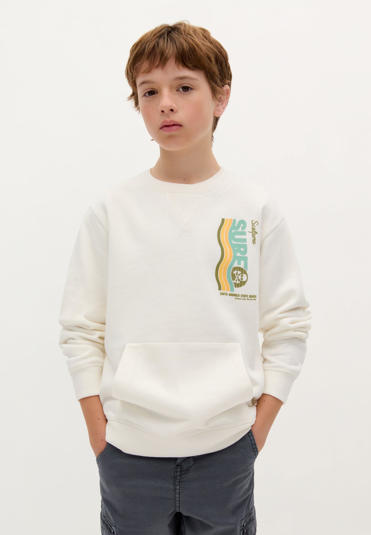 SURF PRINT SWEATSHIRT
