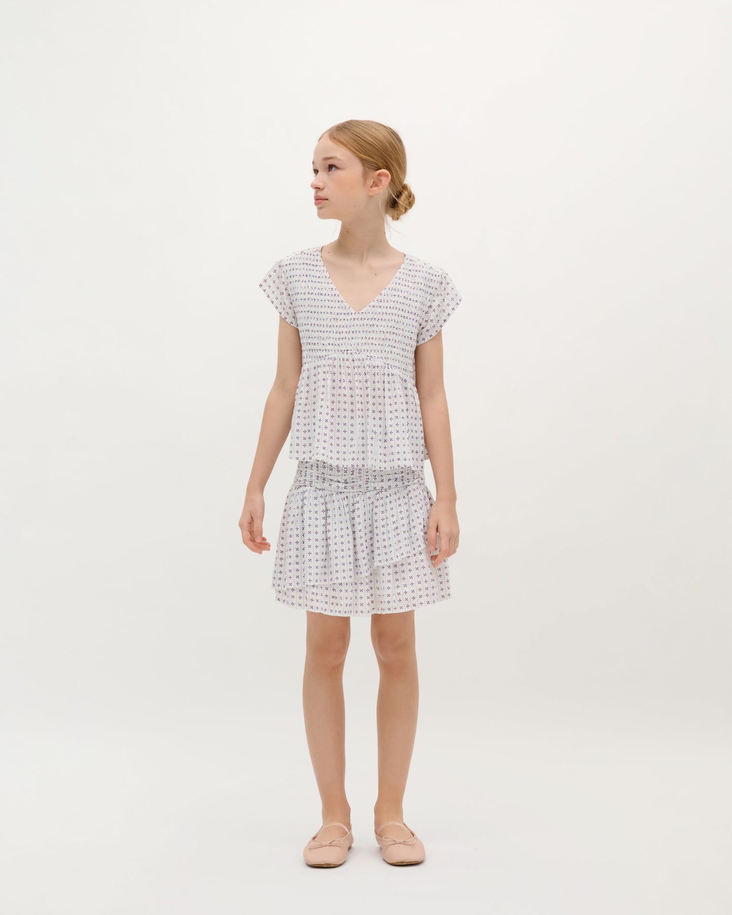 SMOCKED BLOUSE