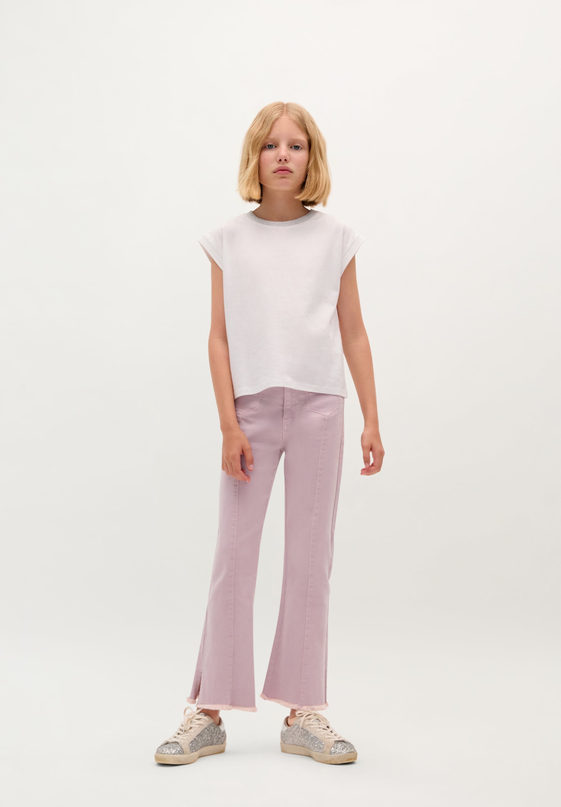 FLARED TROUSERS WITH BUTTONS