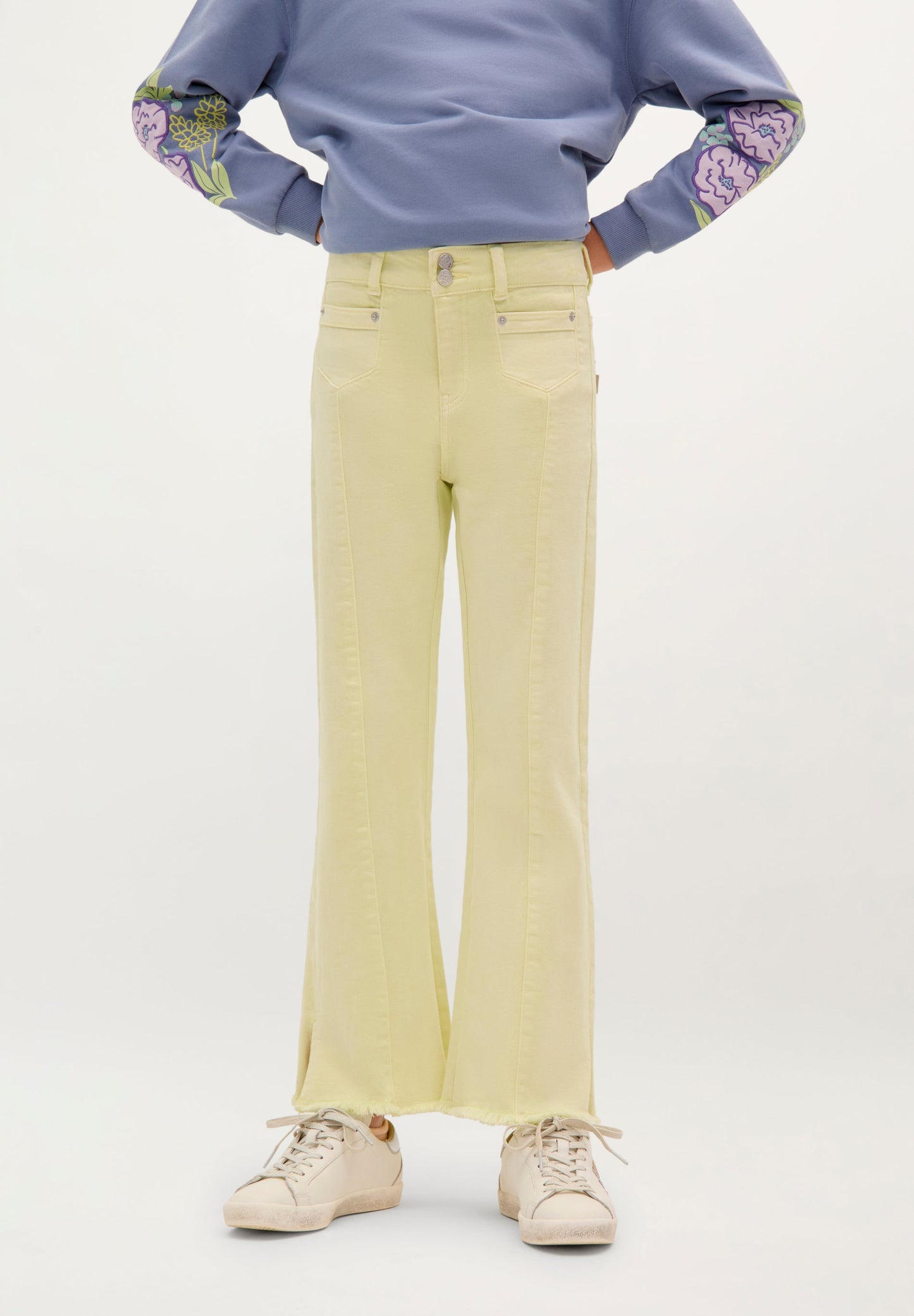 FLARED TROUSERS WITH BUTTONS