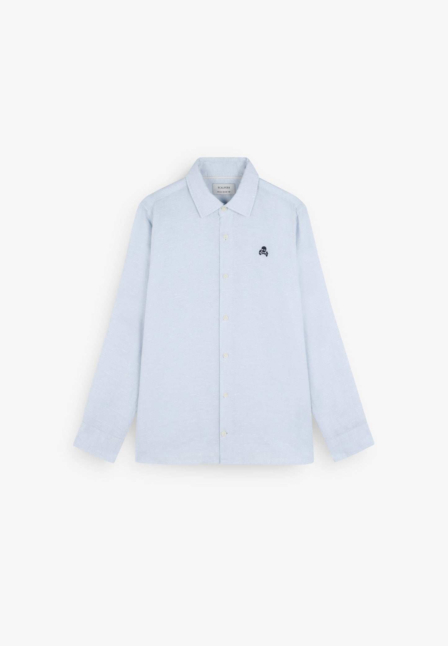 PLAIN LINEN SKULL SHIRT