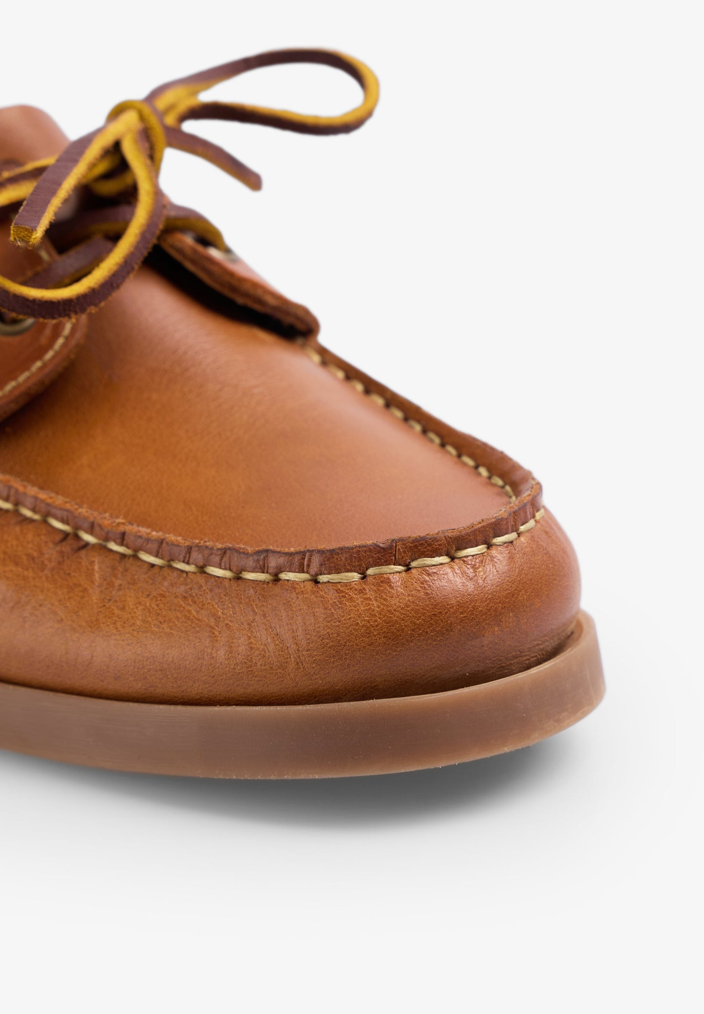 PLAIN LEATHER DECK SHOES