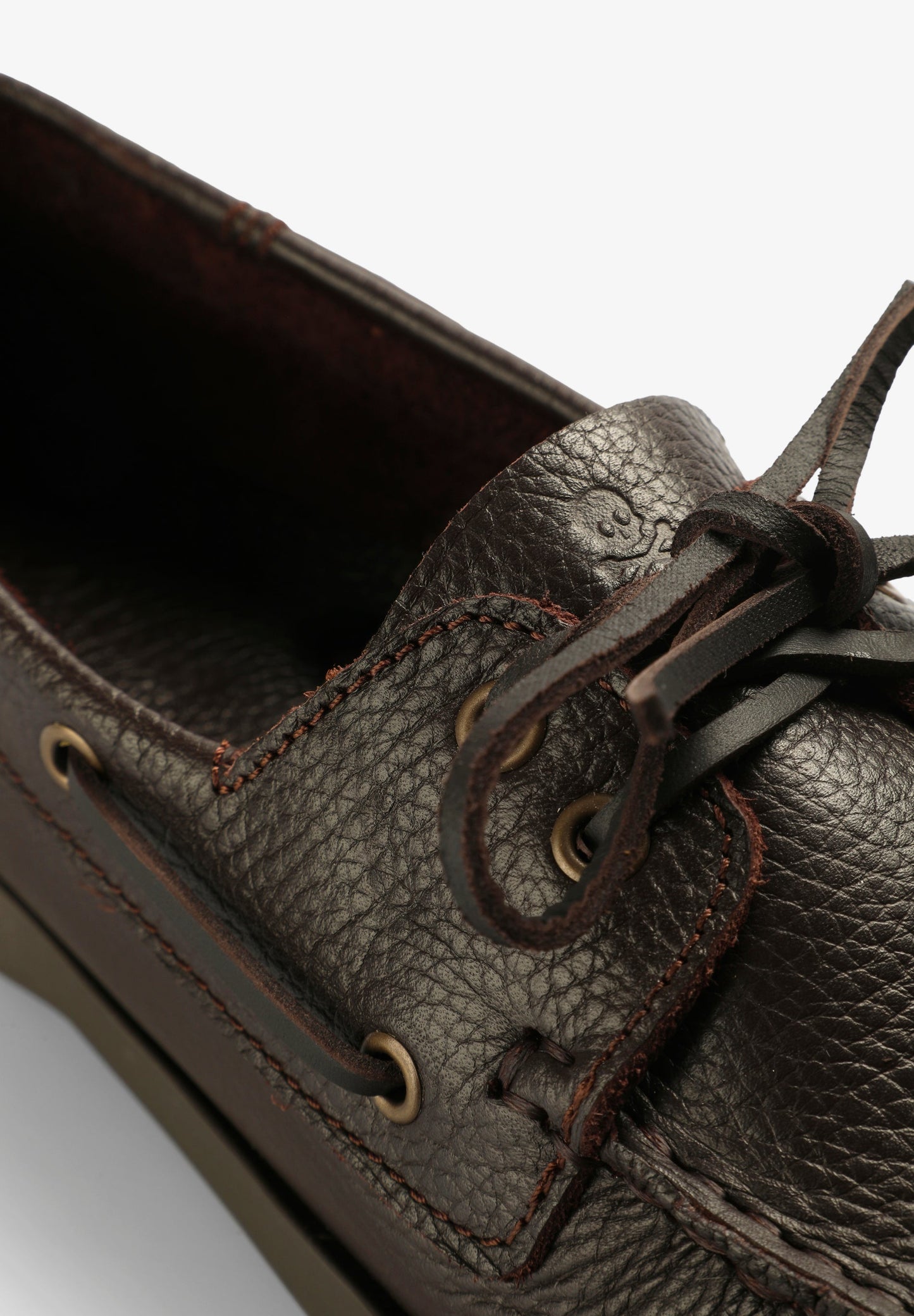 PLAIN LEATHER DECK SHOES