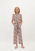 PRINTED JUMPSUIT WITH RUFFLE