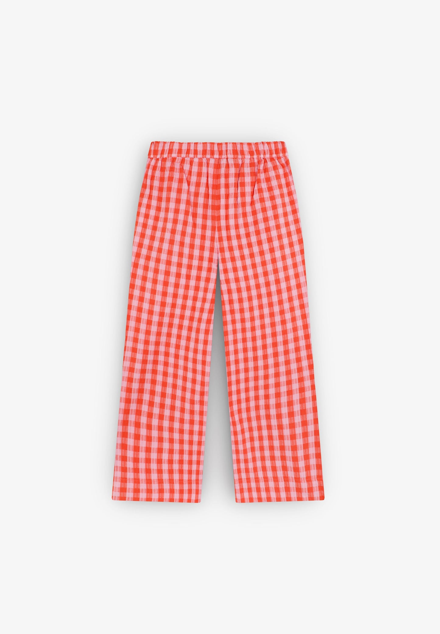 GINGHAM PRINT TROUSERS