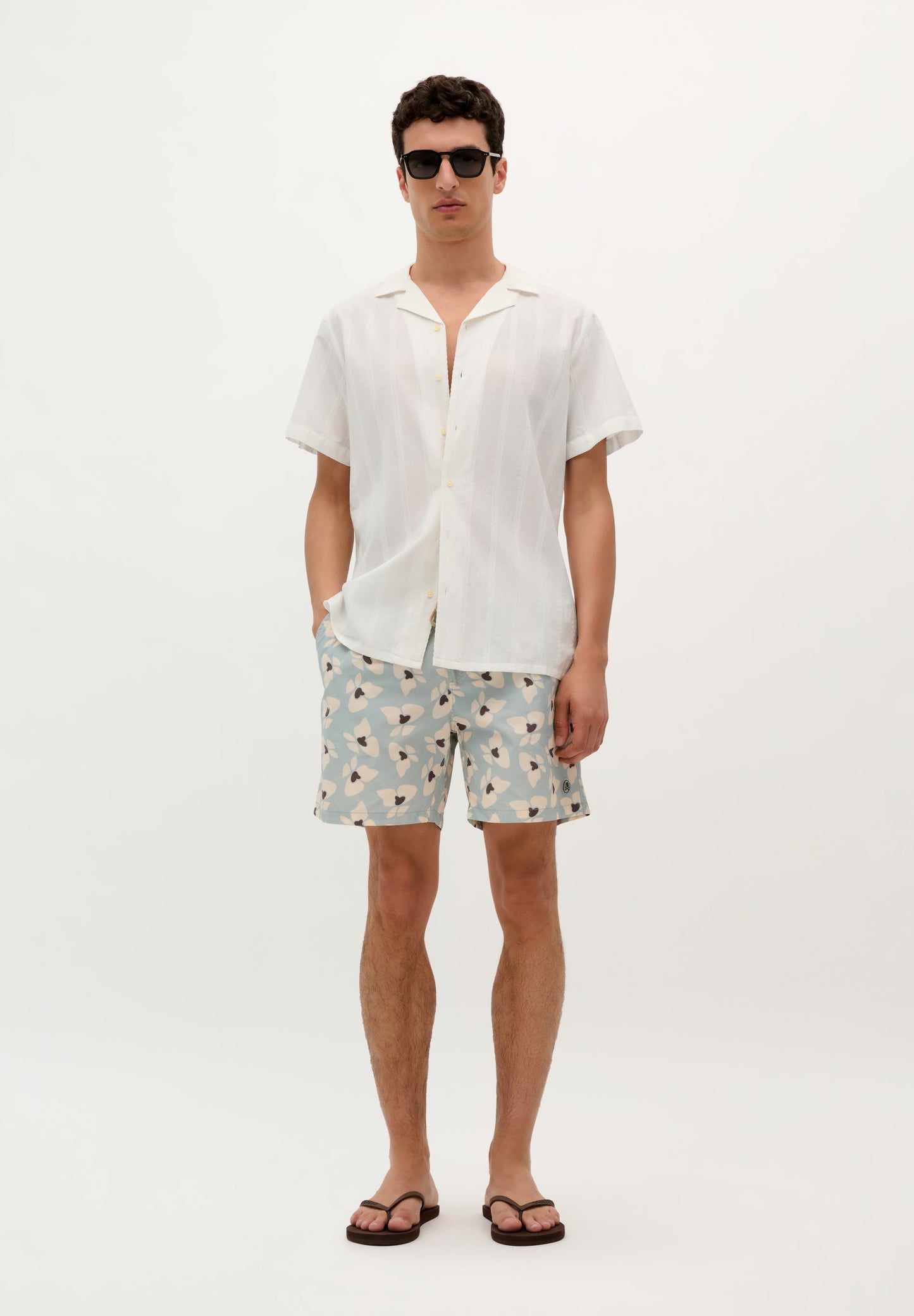 FLORAL PRINT SWIMMING TRUNKS