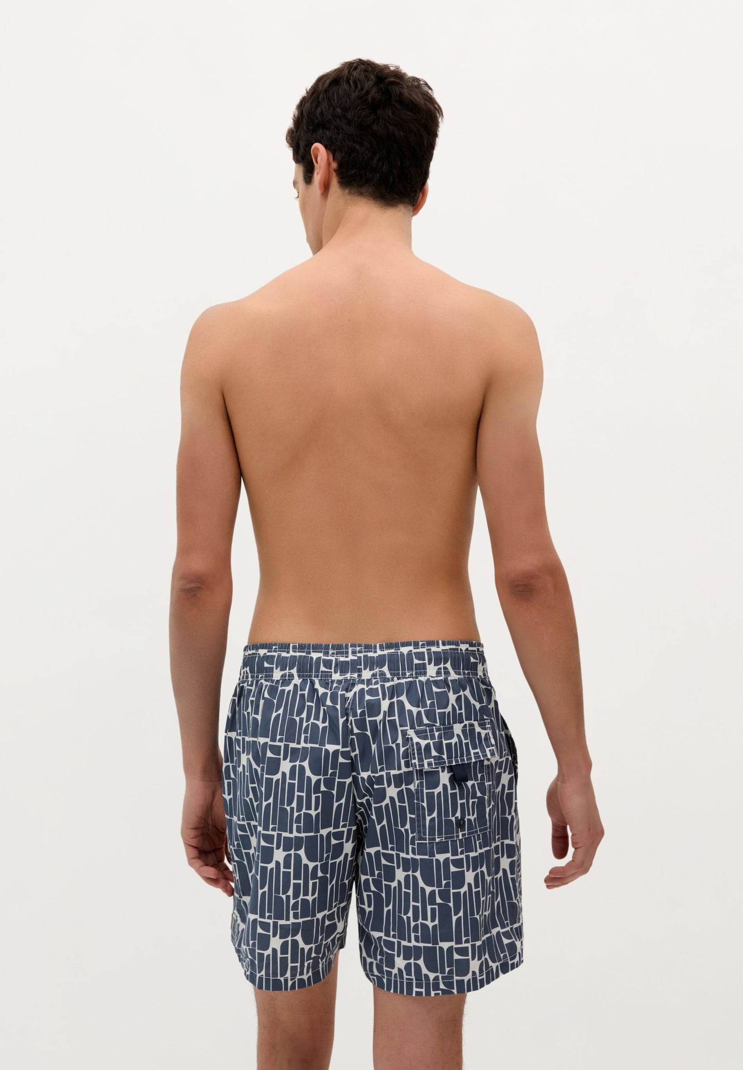 INDIGO PRINT SWIMMING TRUNKS
