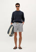 GEOMETRIC PATTERN SWIMMING TRUNKS