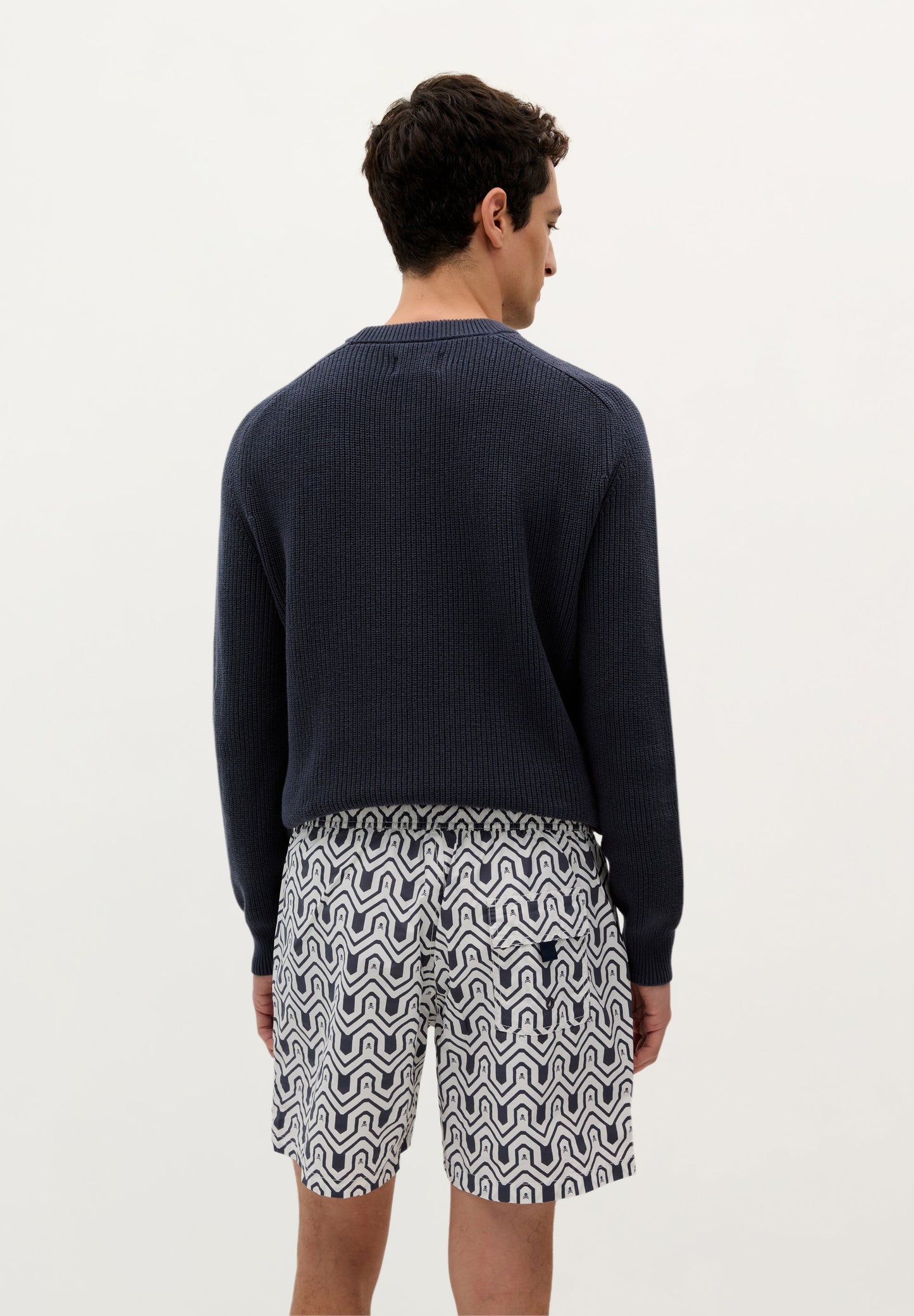GEOMETRIC PATTERN SWIMMING TRUNKS