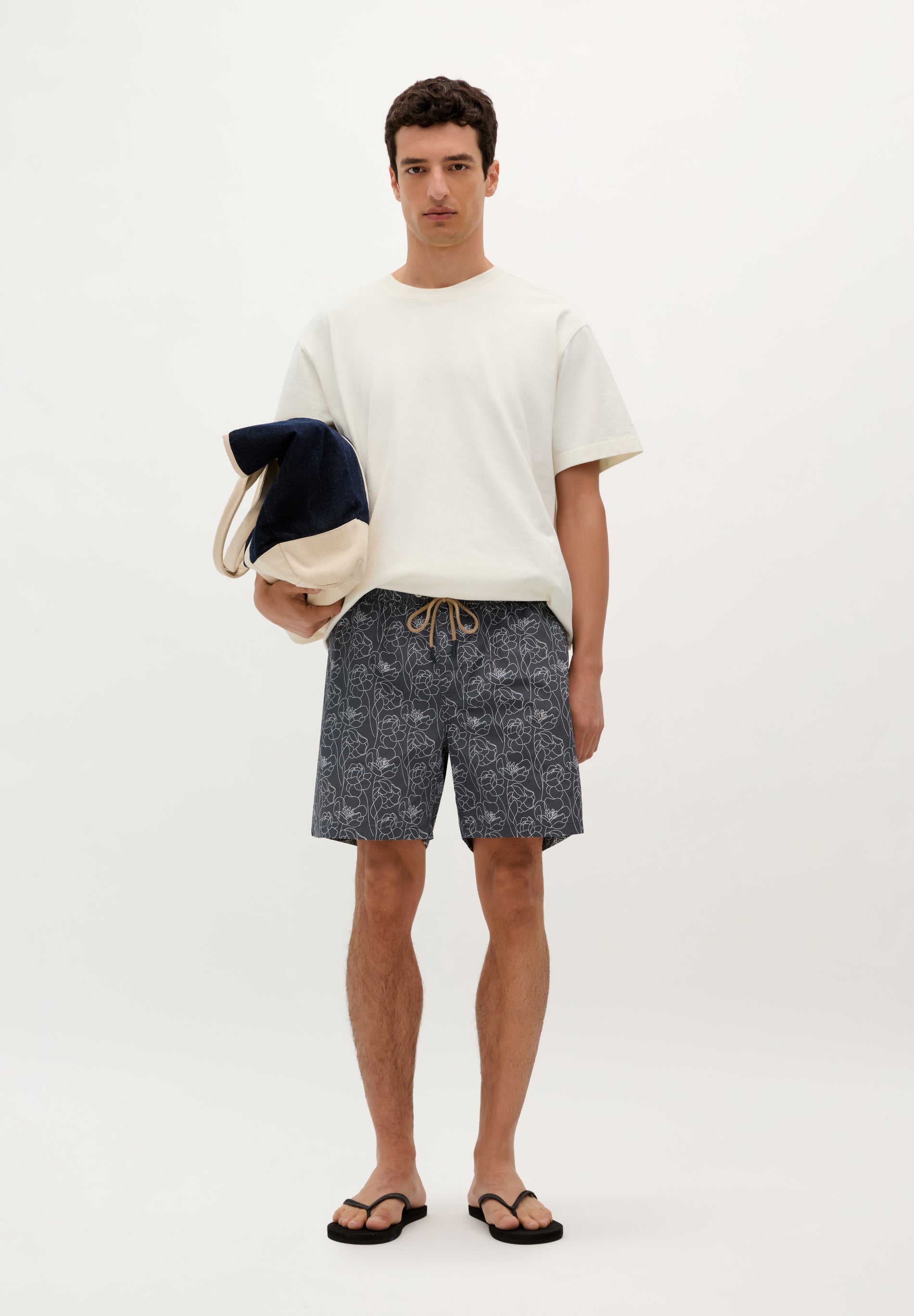 POPPY PRINTED SWIMMING TRUNKS