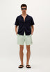 STRIPE PRINT SWIMMING TRUNKS