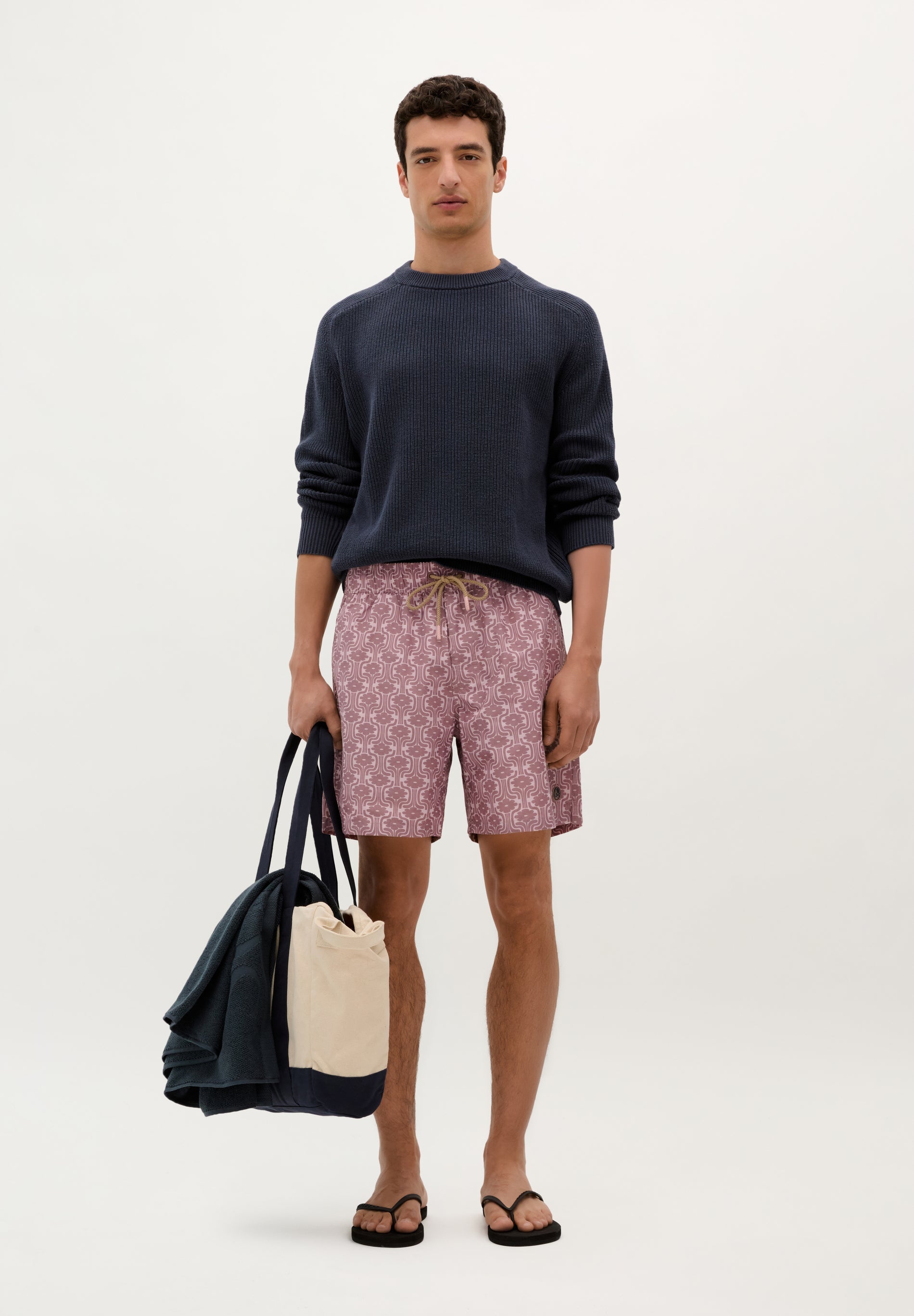 FLORAL MOTIF SWIMMING TRUNKS