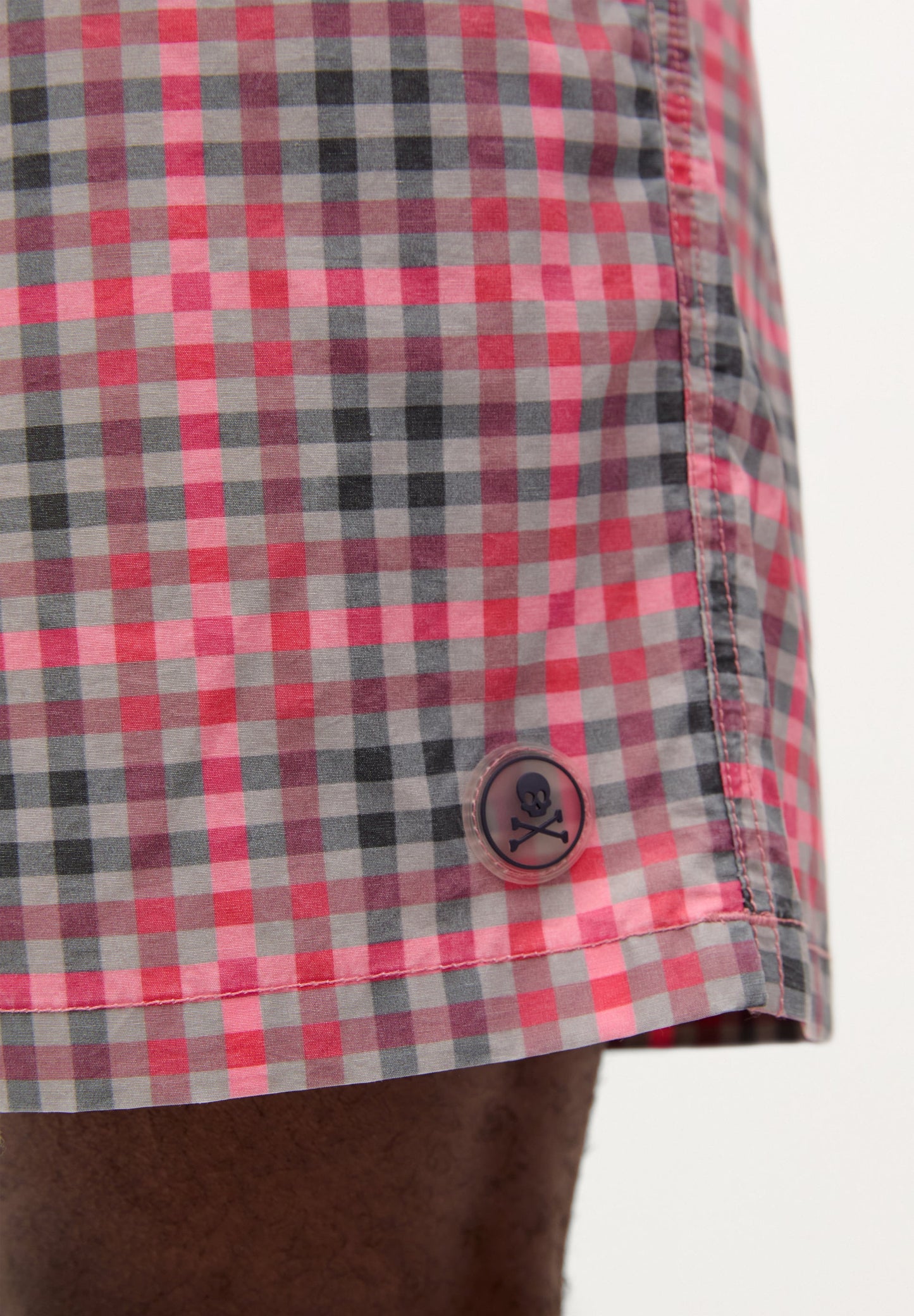 TARTAN PRINT SWIMMING TRUNKS