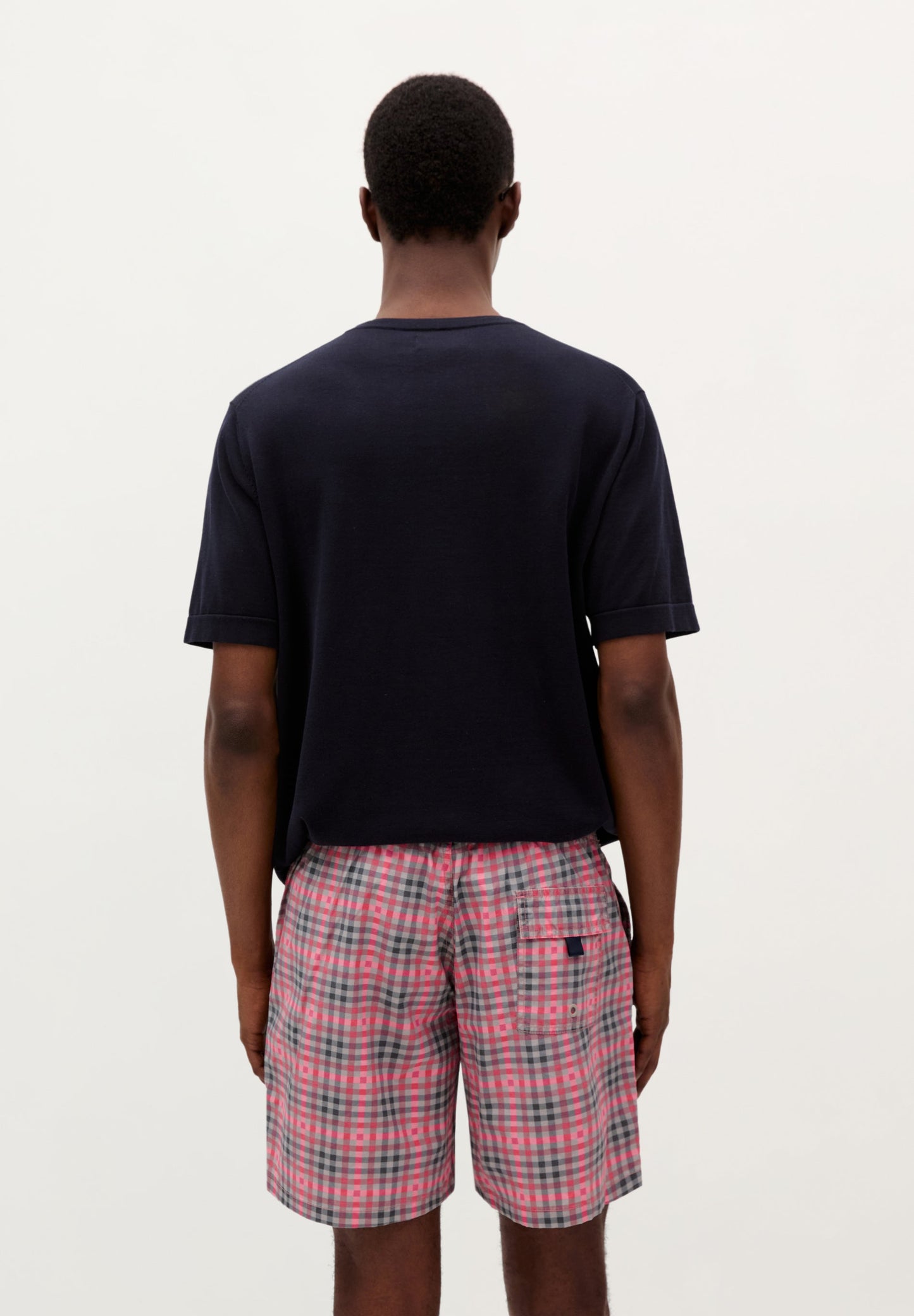 TARTAN PRINT SWIMMING TRUNKS