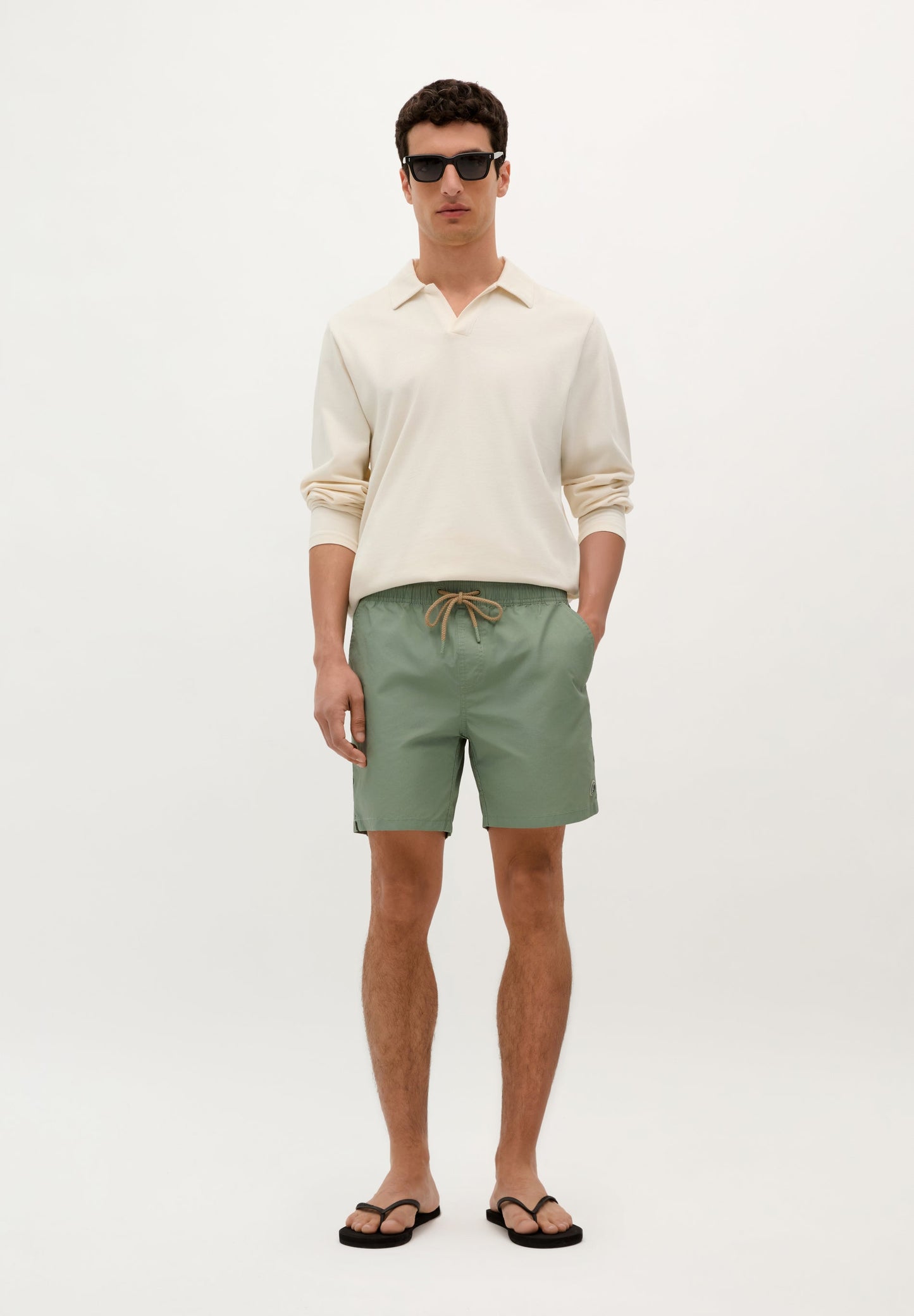 SWIMMING TRUNKS WITH PLAIN LOGO