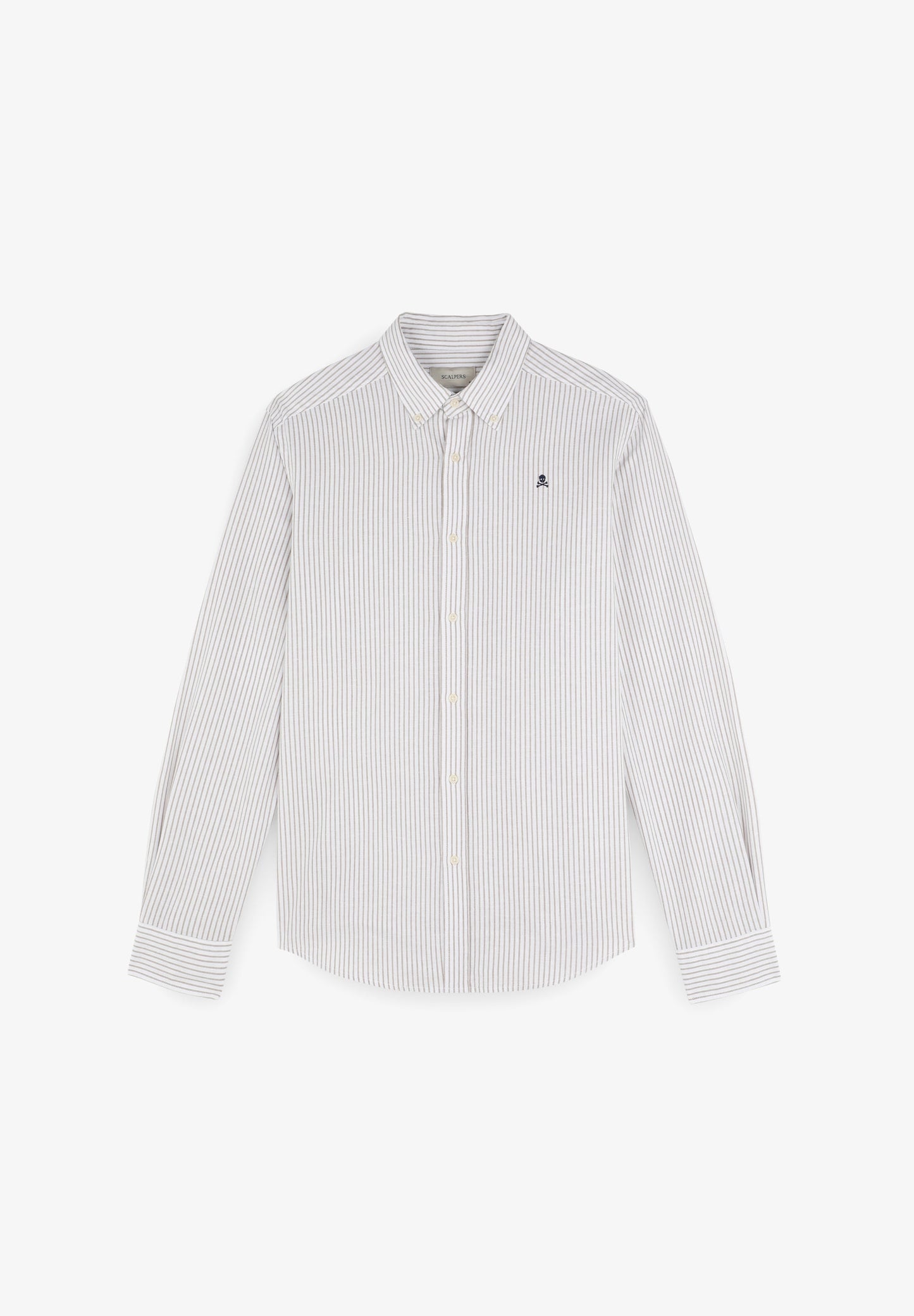 STRIPED SHIRT WITH CONTRAST SKULL