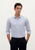 SLIM FIT STRIPED FORMAL SHIRT