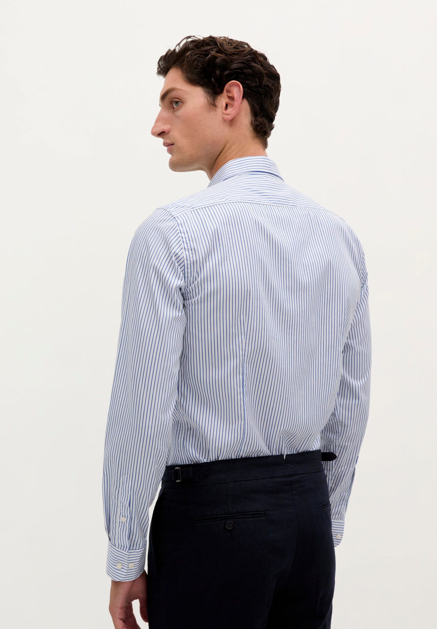 SLIM FIT STRIPED FORMAL SHIRT