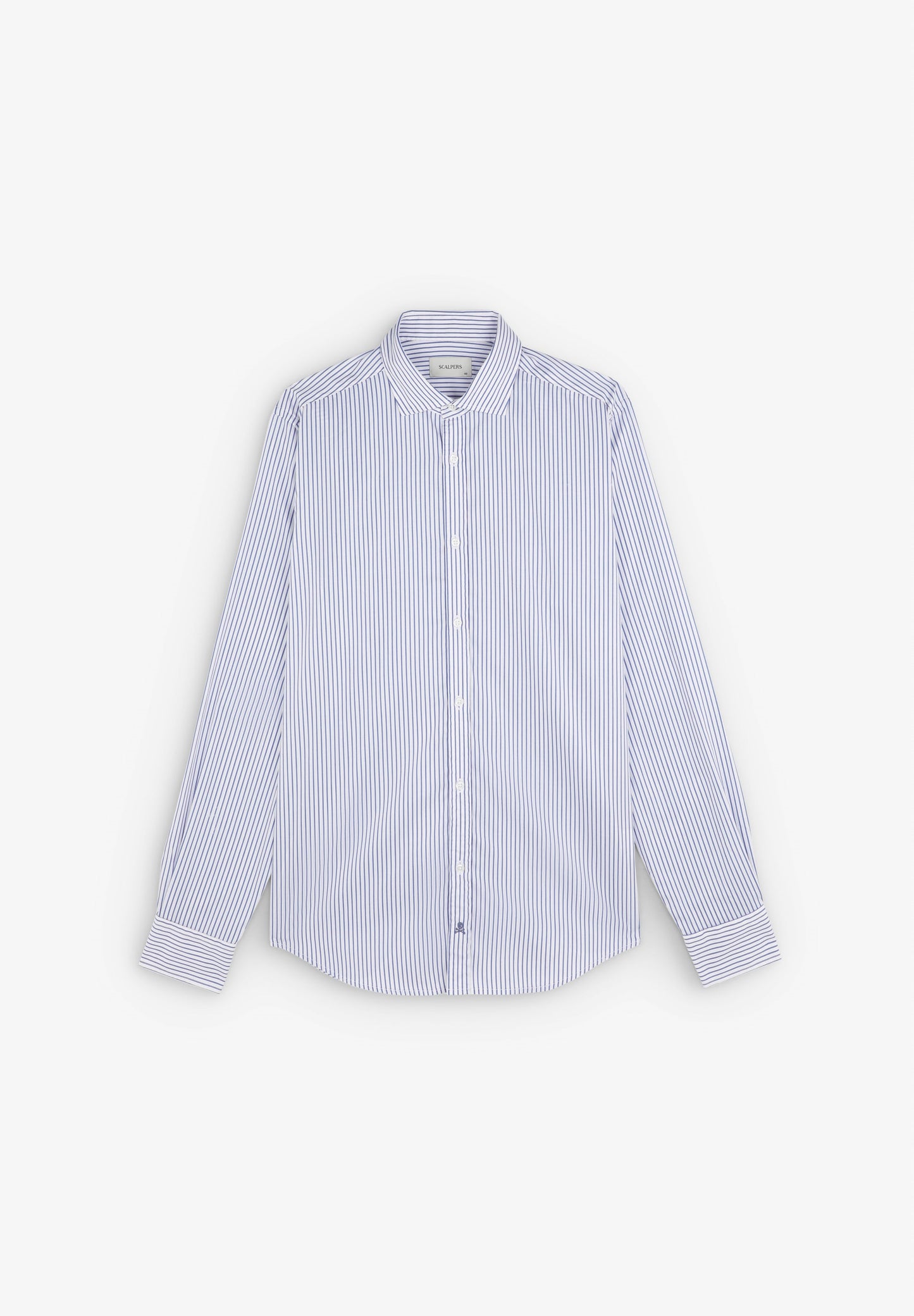 SLIM FIT STRIPED FORMAL SHIRT
