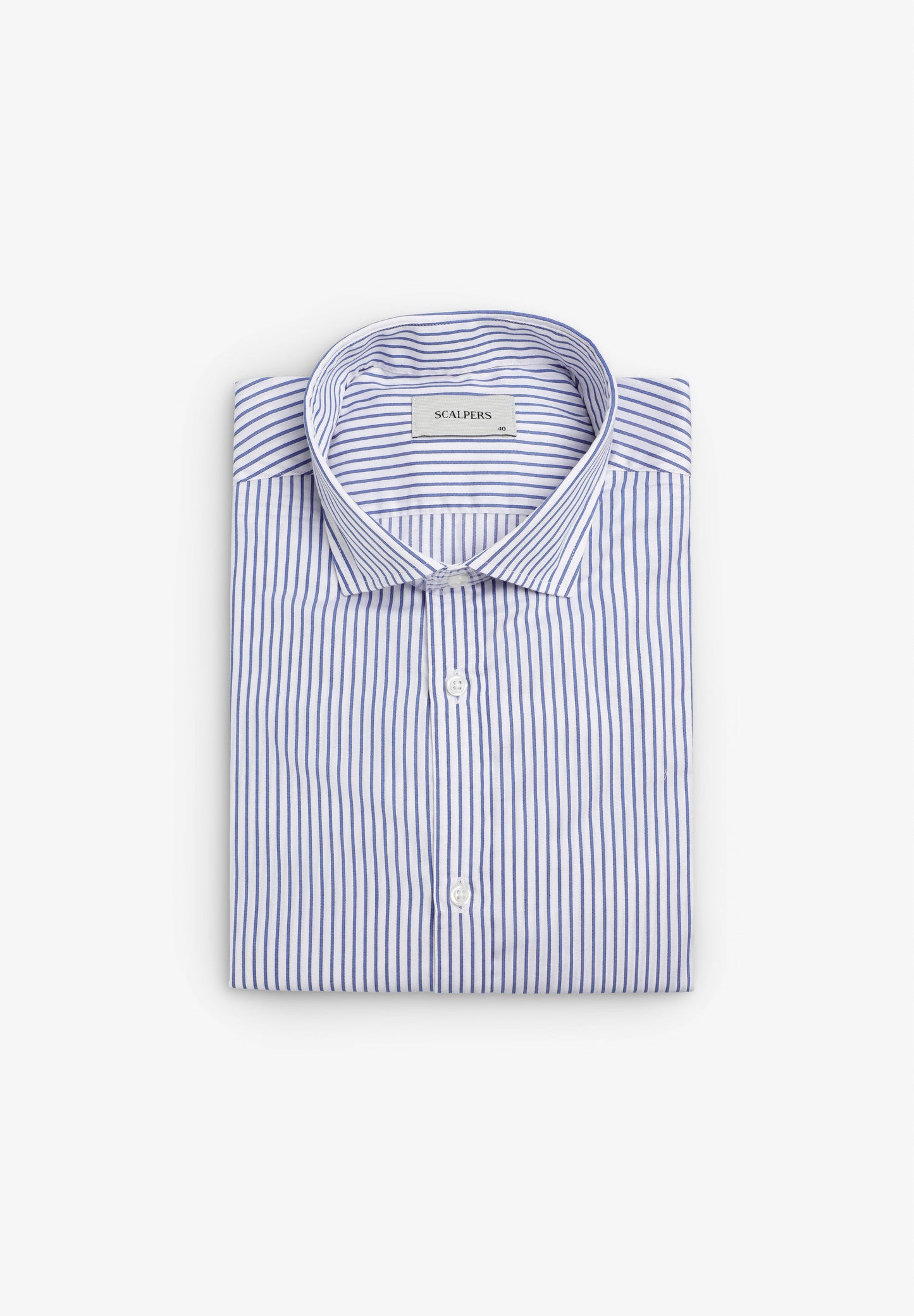 SLIM FIT STRIPED FORMAL SHIRT