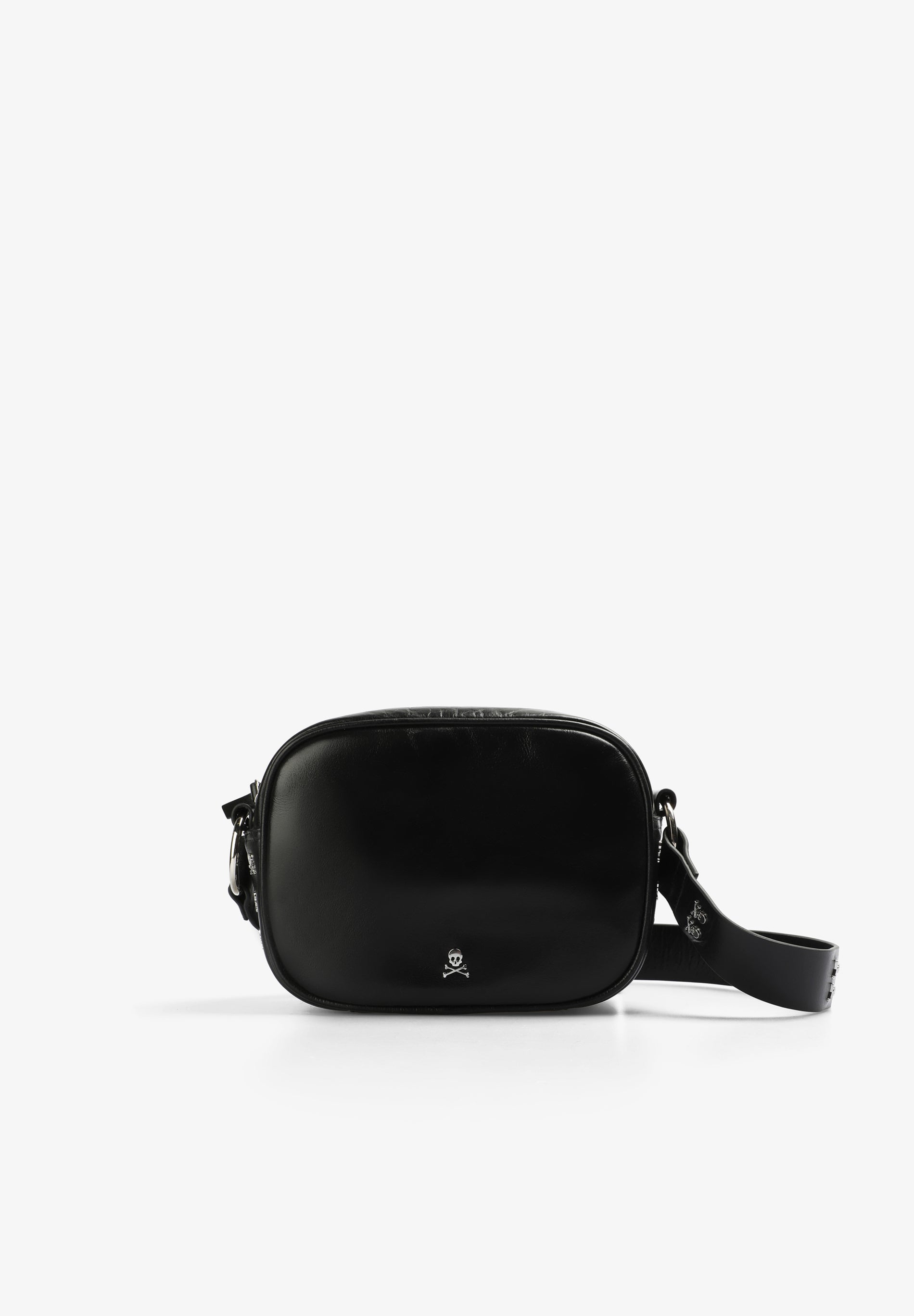 LEATHER CROSSBODY BAG WITH SKULL