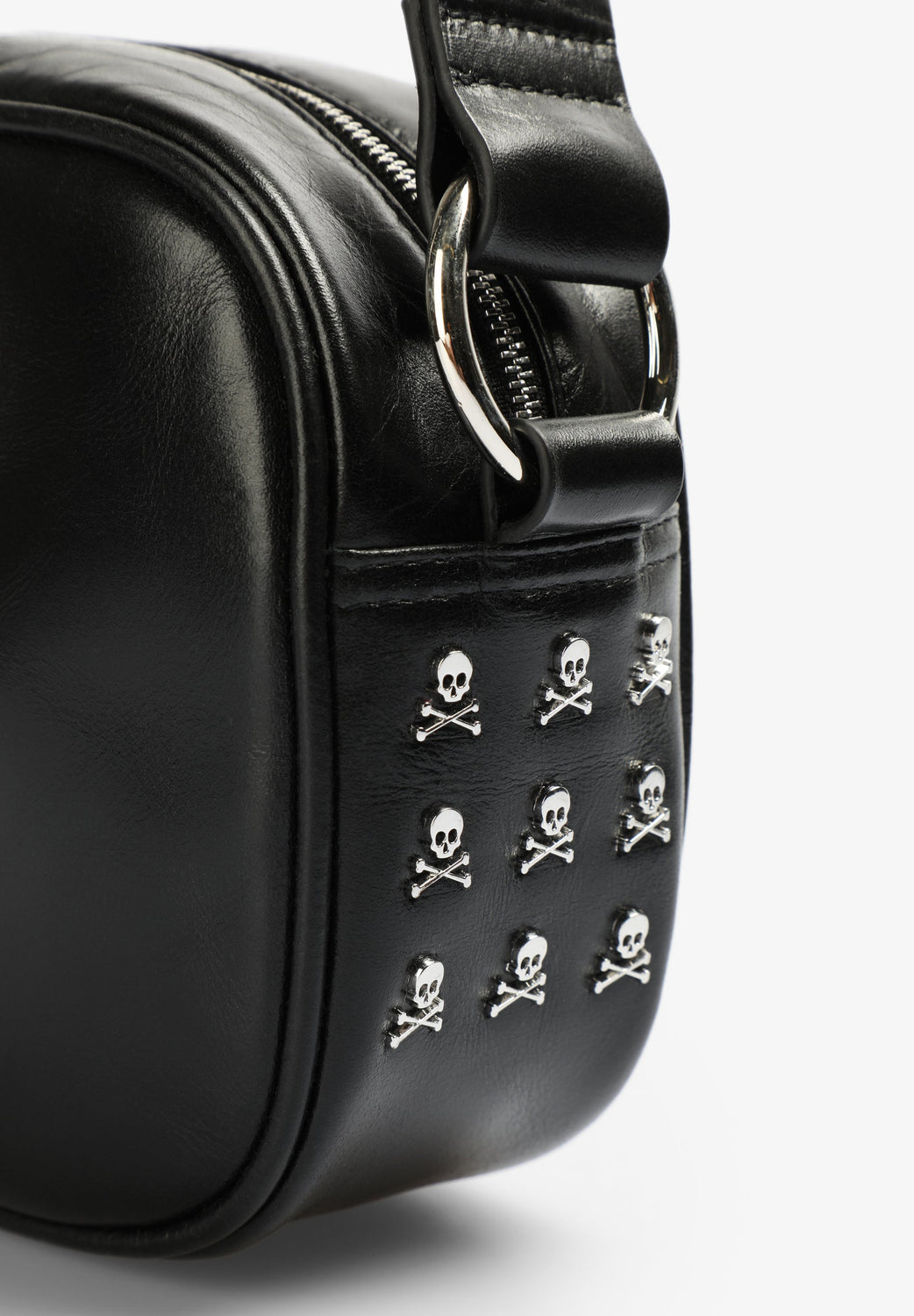 BOLSO BANDOLERA PIEL CALAVERA - Scalpers