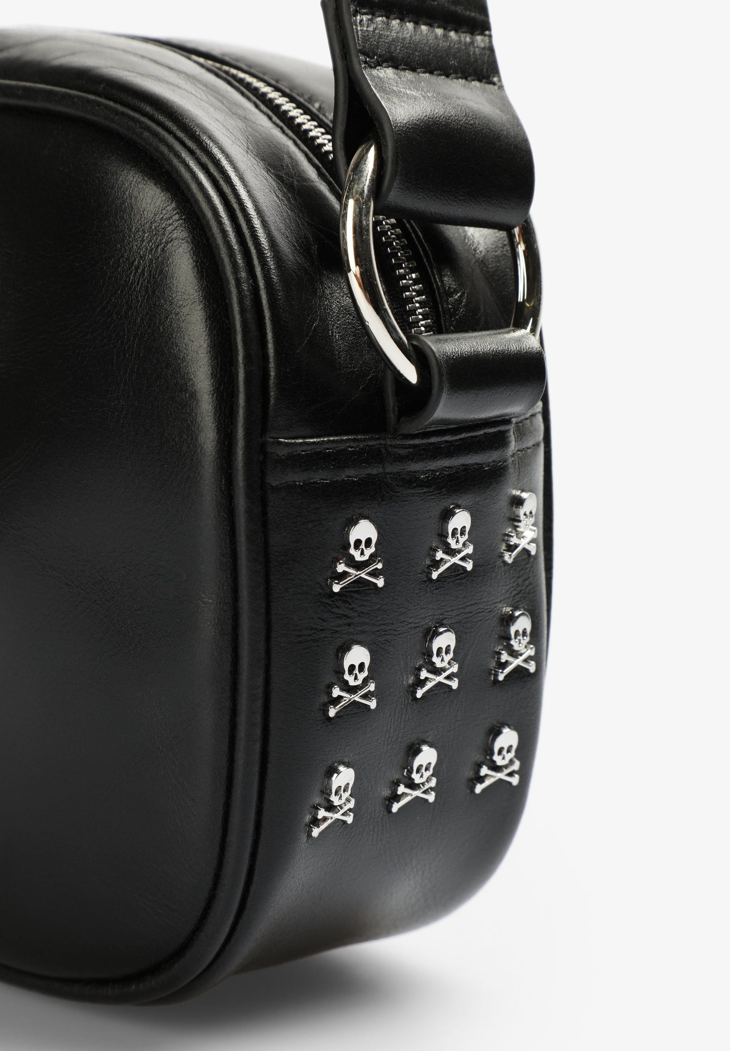 BOLSO BANDOLERA PIEL CALAVERA - Scalpers