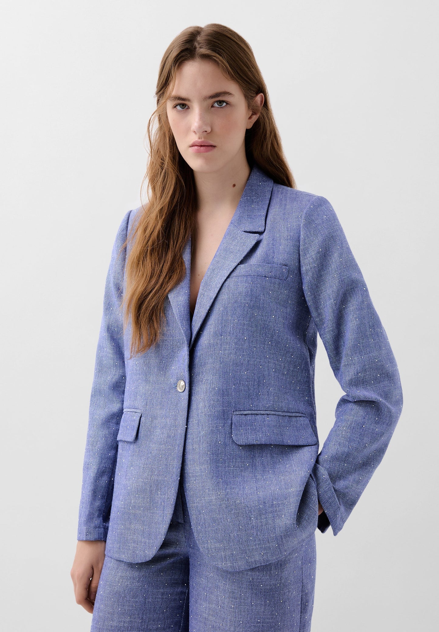BLAZER WITH RHINESTONE DETAILS
