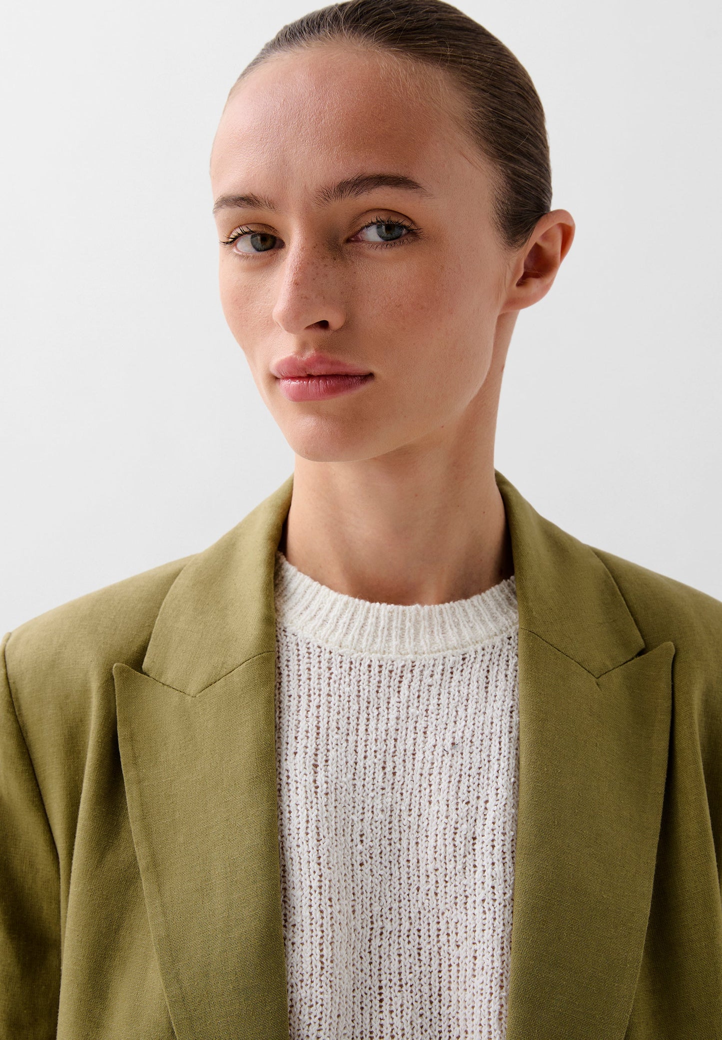 BLAZER WITH GATHERED WAIST