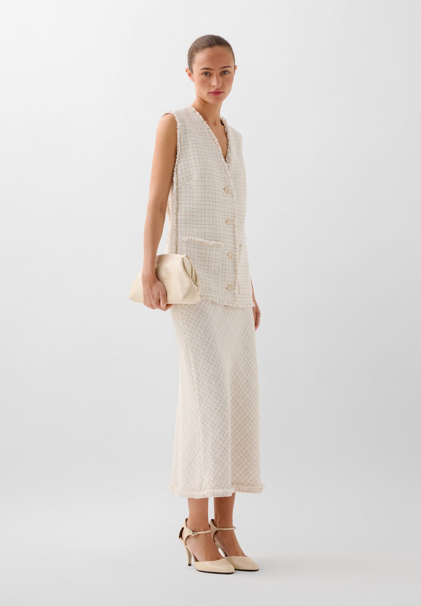 RUSTIC METALLIC THREAD WAISTCOAT