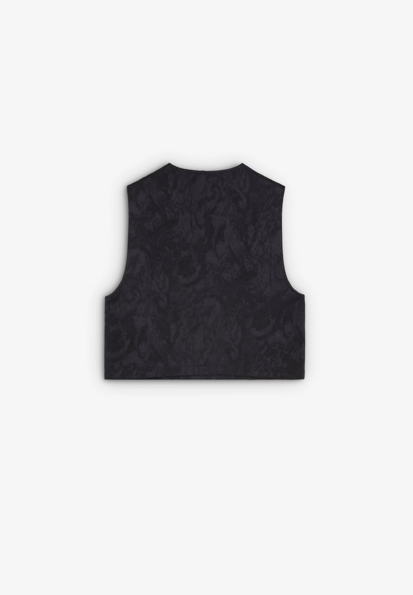 CROPPED JACQUARD WAISTCOAT