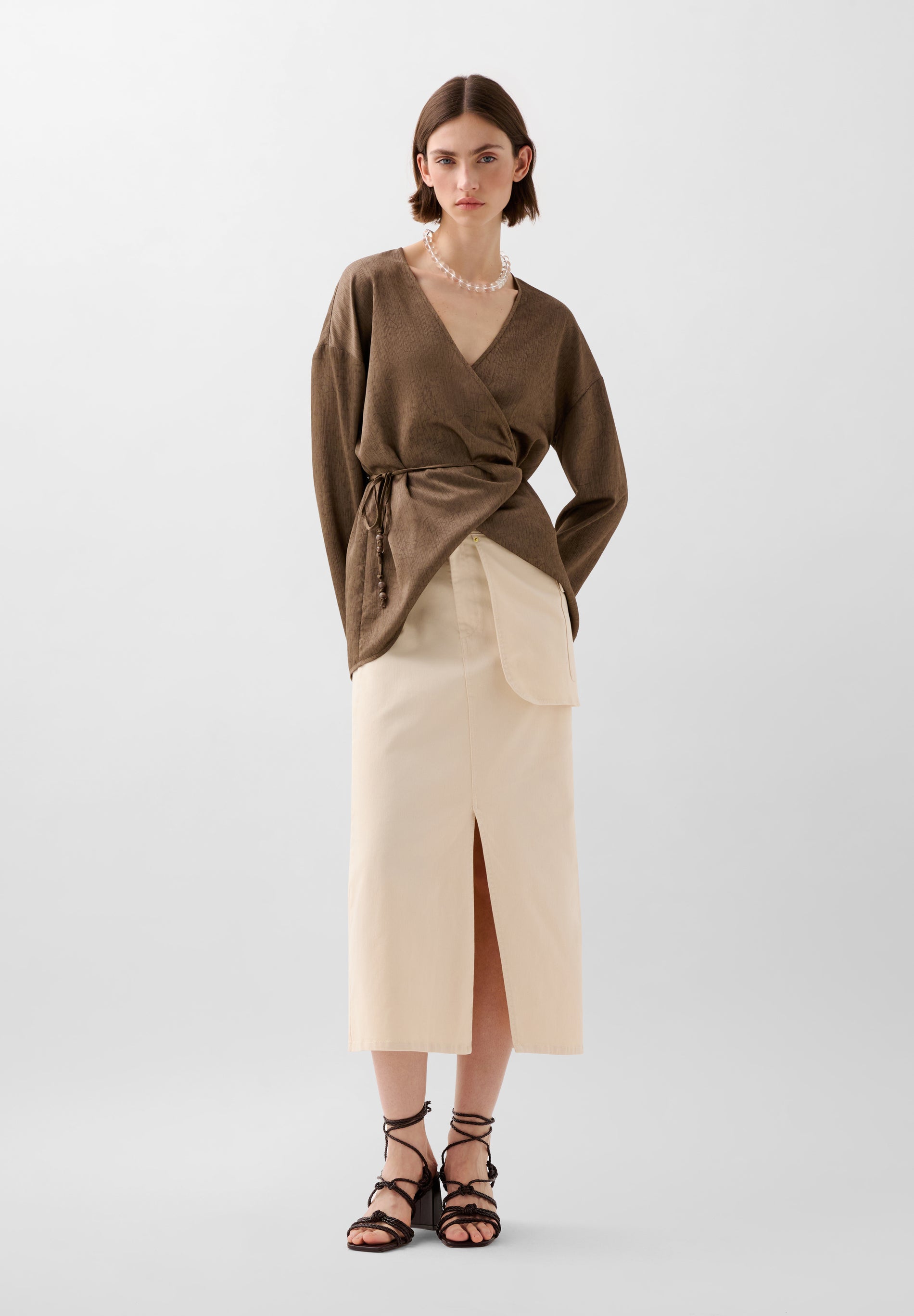 MIDI SKIRT WITH POCKET
