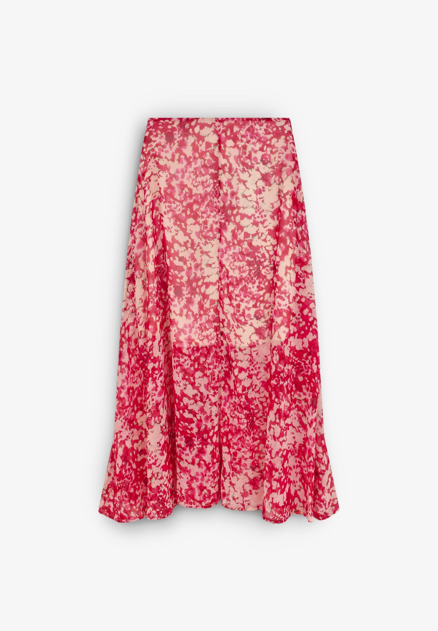 PRINTED SKIRT WITH RUFFLES