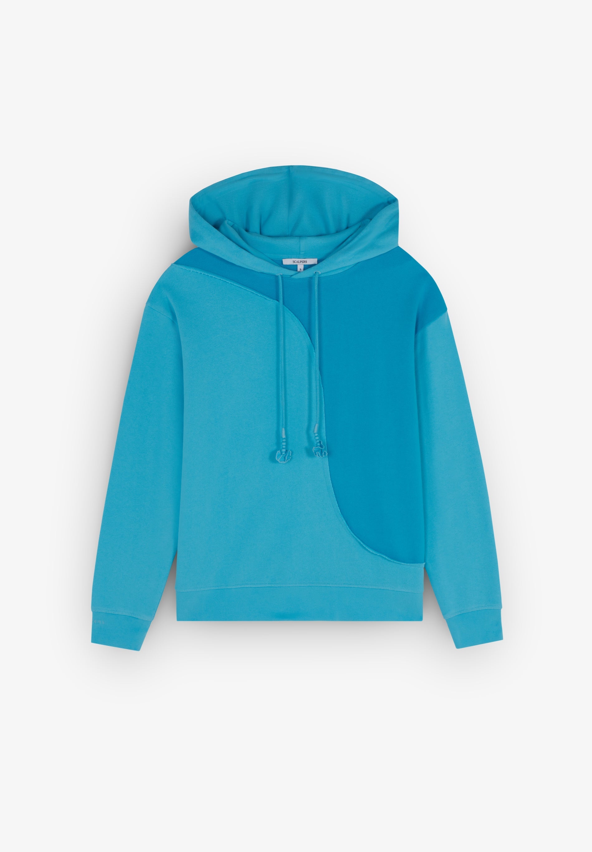 TWO-TONE WAVED HOODIE
