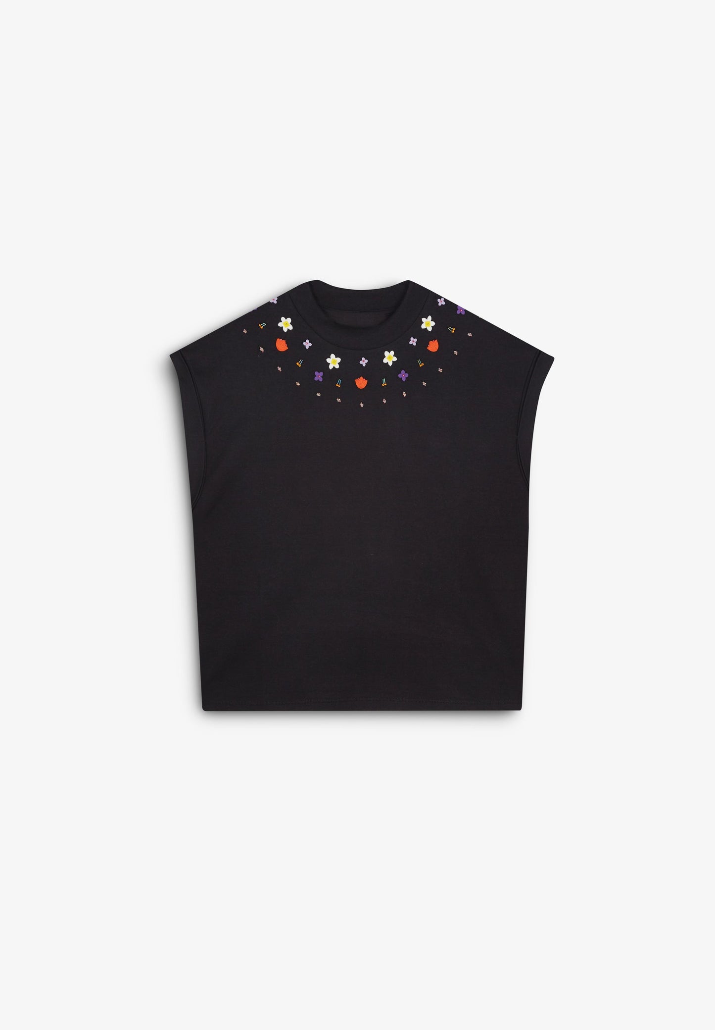 CROP TOP WITH EMBROIDERED DETAILS