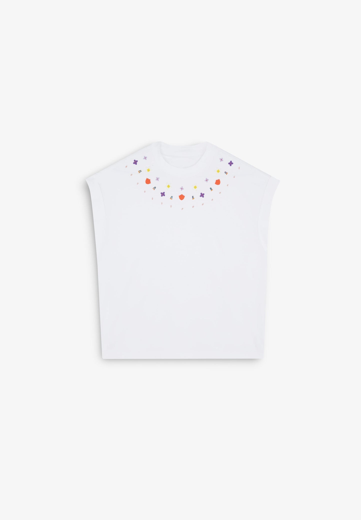CROP TOP WITH EMBROIDERED DETAILS