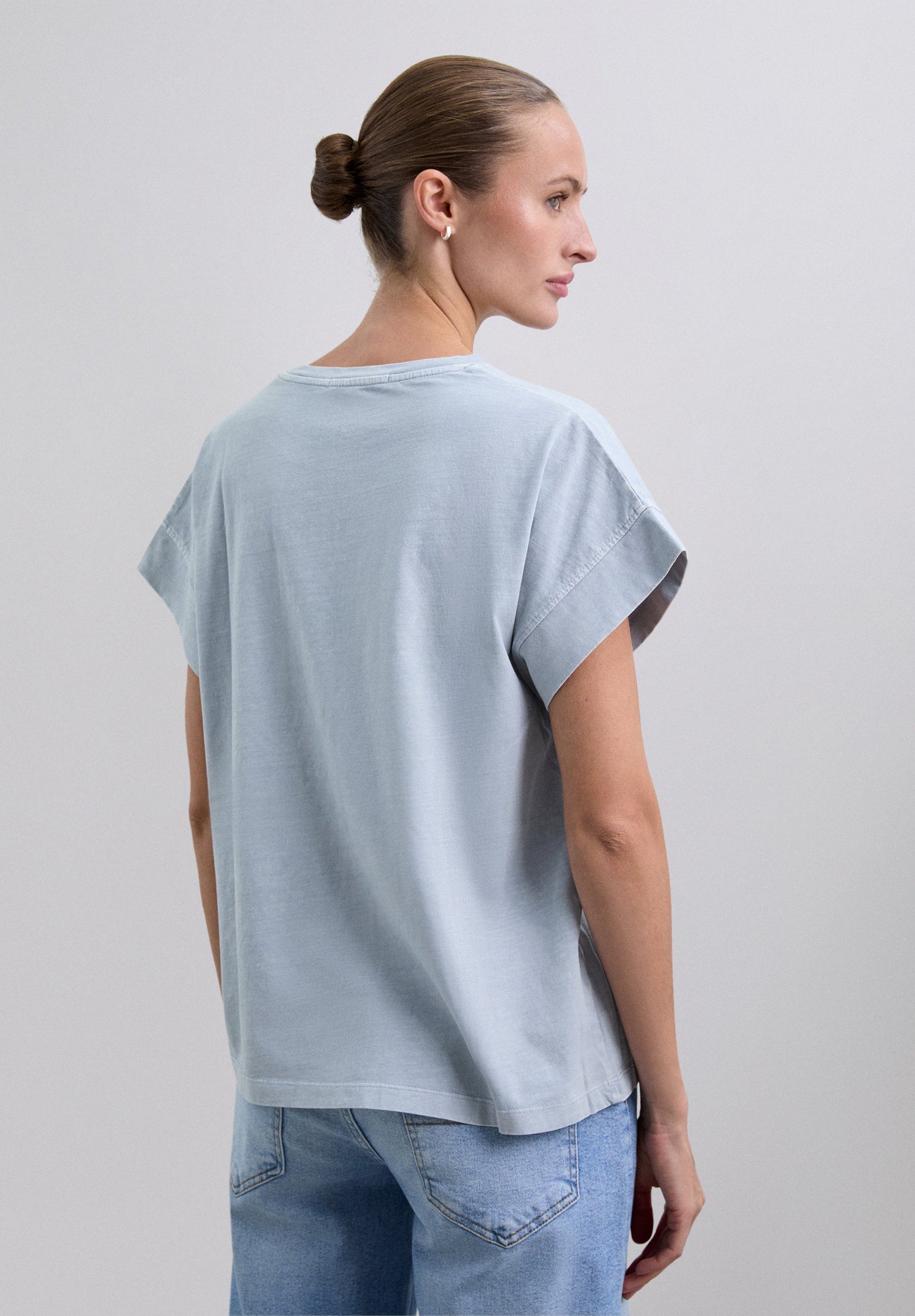 FADED T-SHIRT WITH CAR PRINT