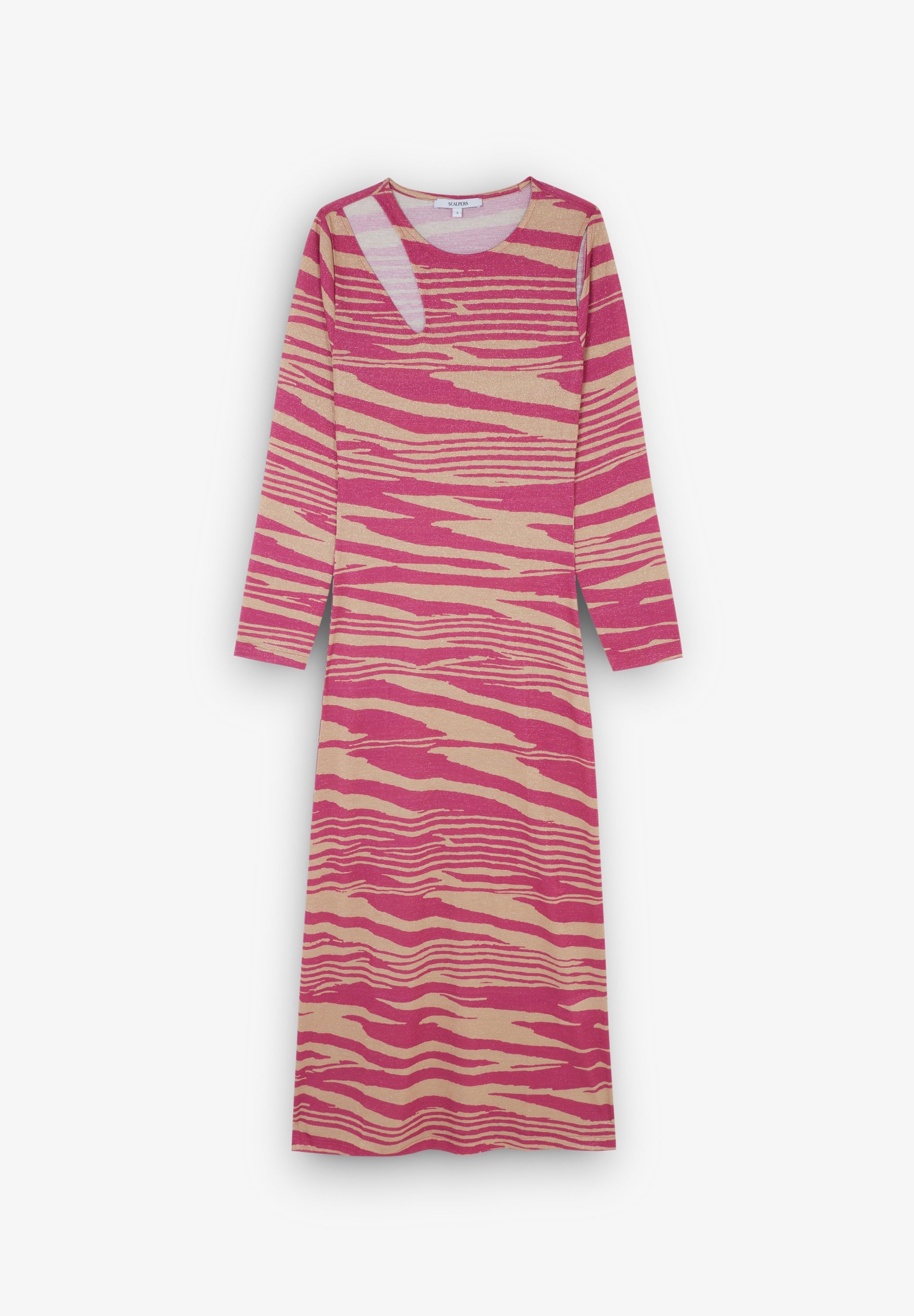 ANIMAL PRINT DRESS WITH OPENING