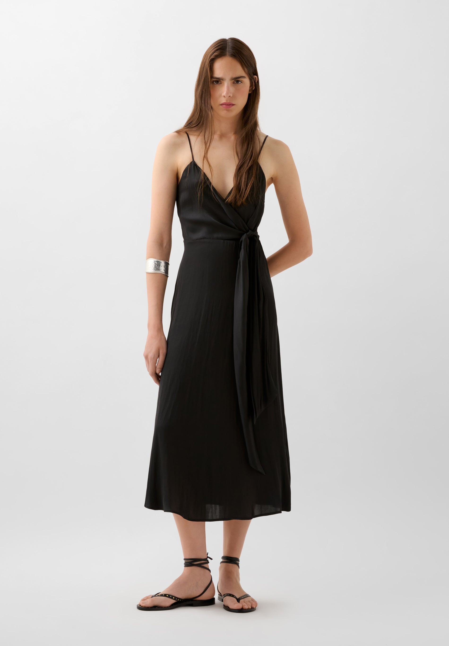 ASYMMETRIC NECKLINE DRESS