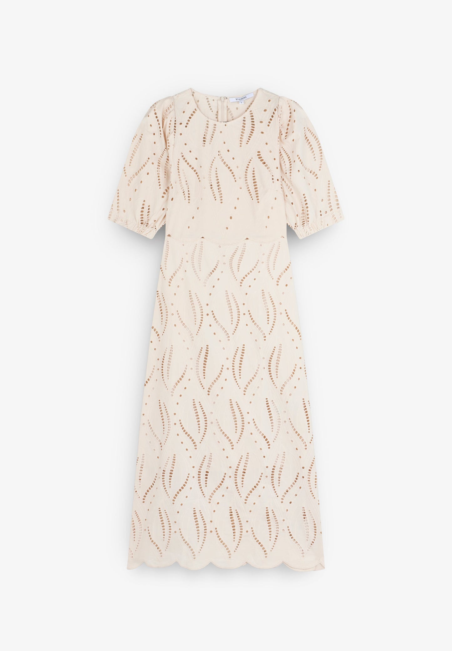 EMBROIDERED PUFF SLEEVE DRESS