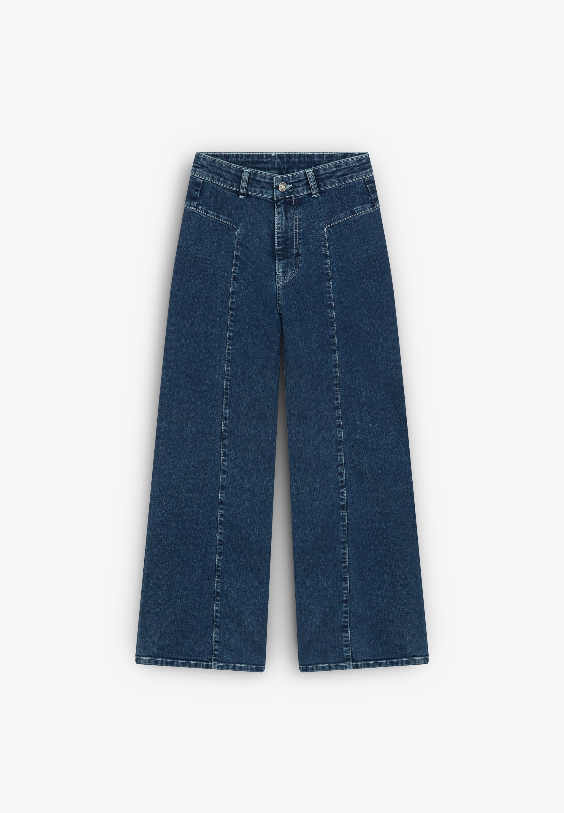 CULOTTE JEANS WITH SEAMS