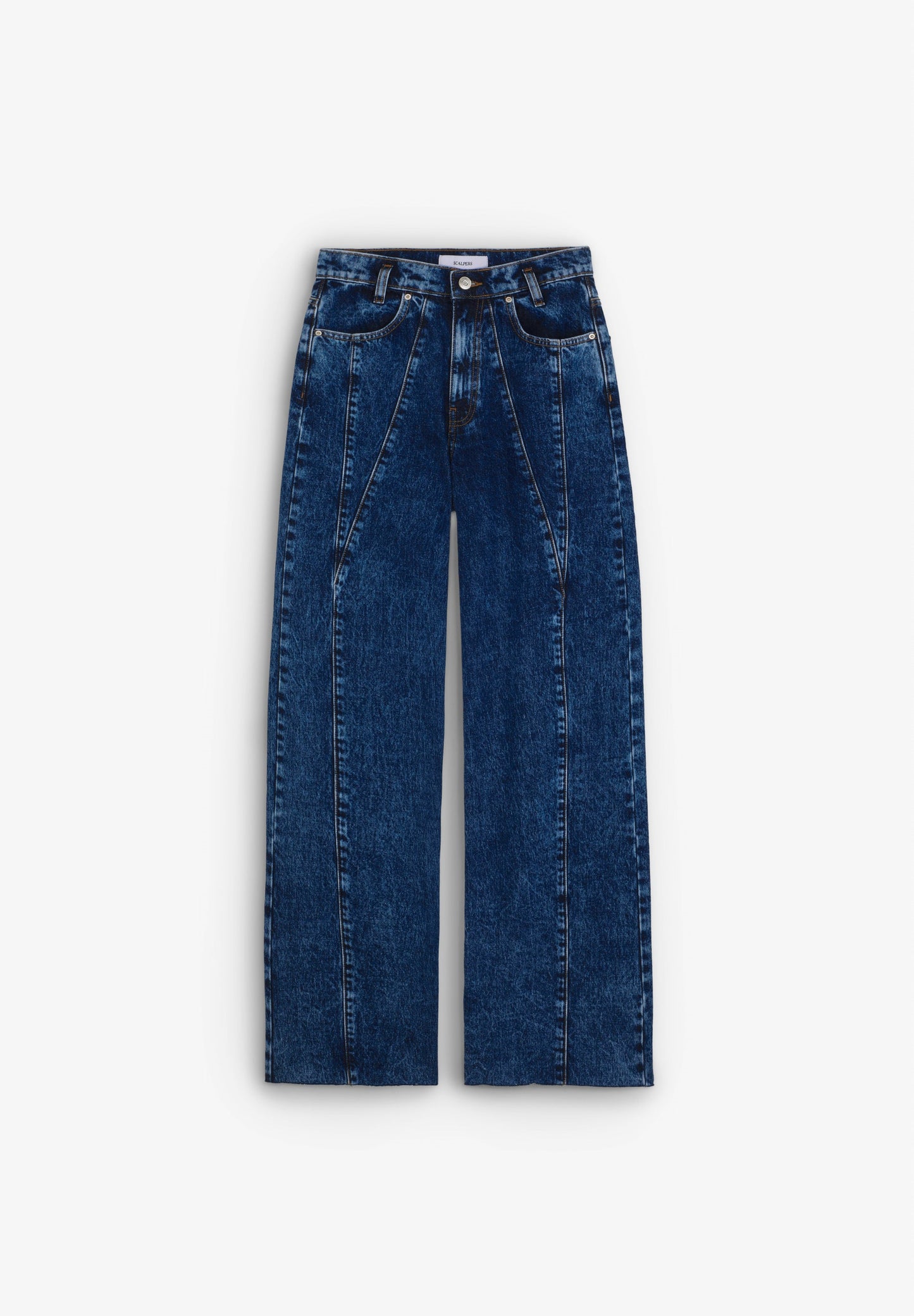 HIGH WAIST JEANS WITH SEAM DETAIL