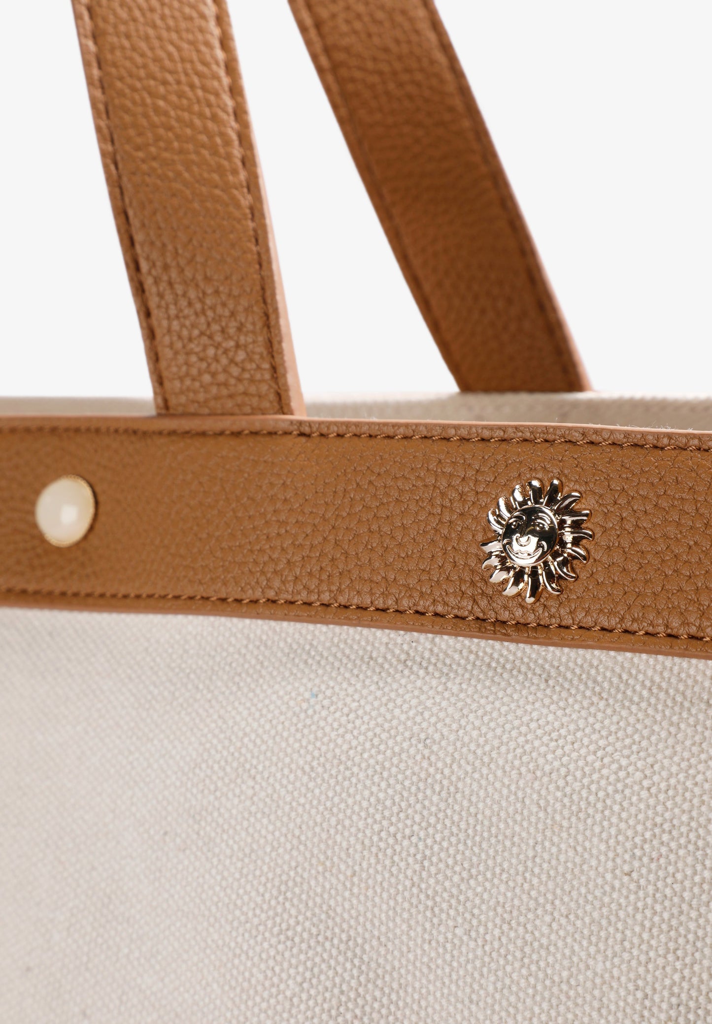 CANVAS TOTE BAG WITH STUDS