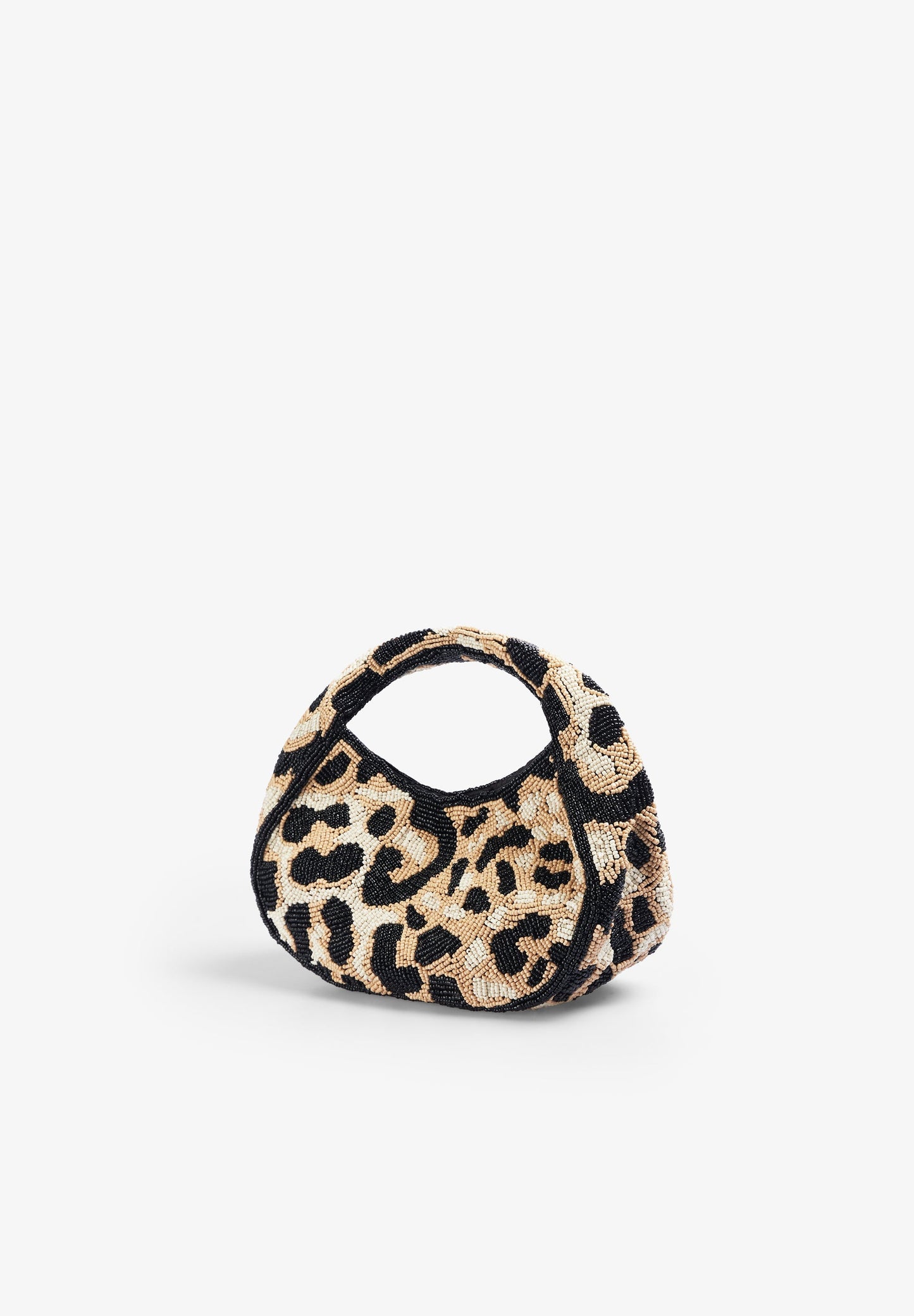 ANIMAL PRINT MINI BAG WITH BEADING