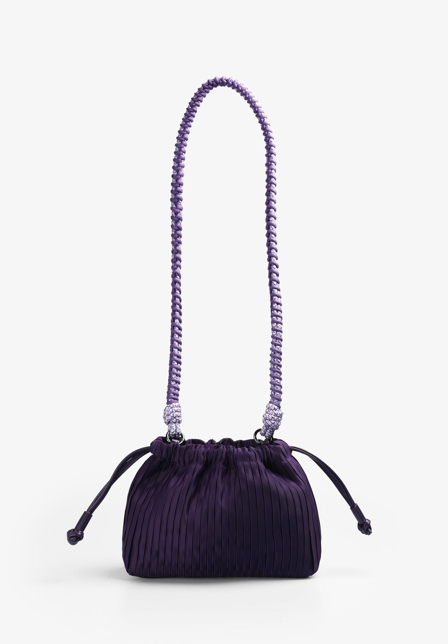 PLEATED BAG WITH ADJUSTABLE HANDLES