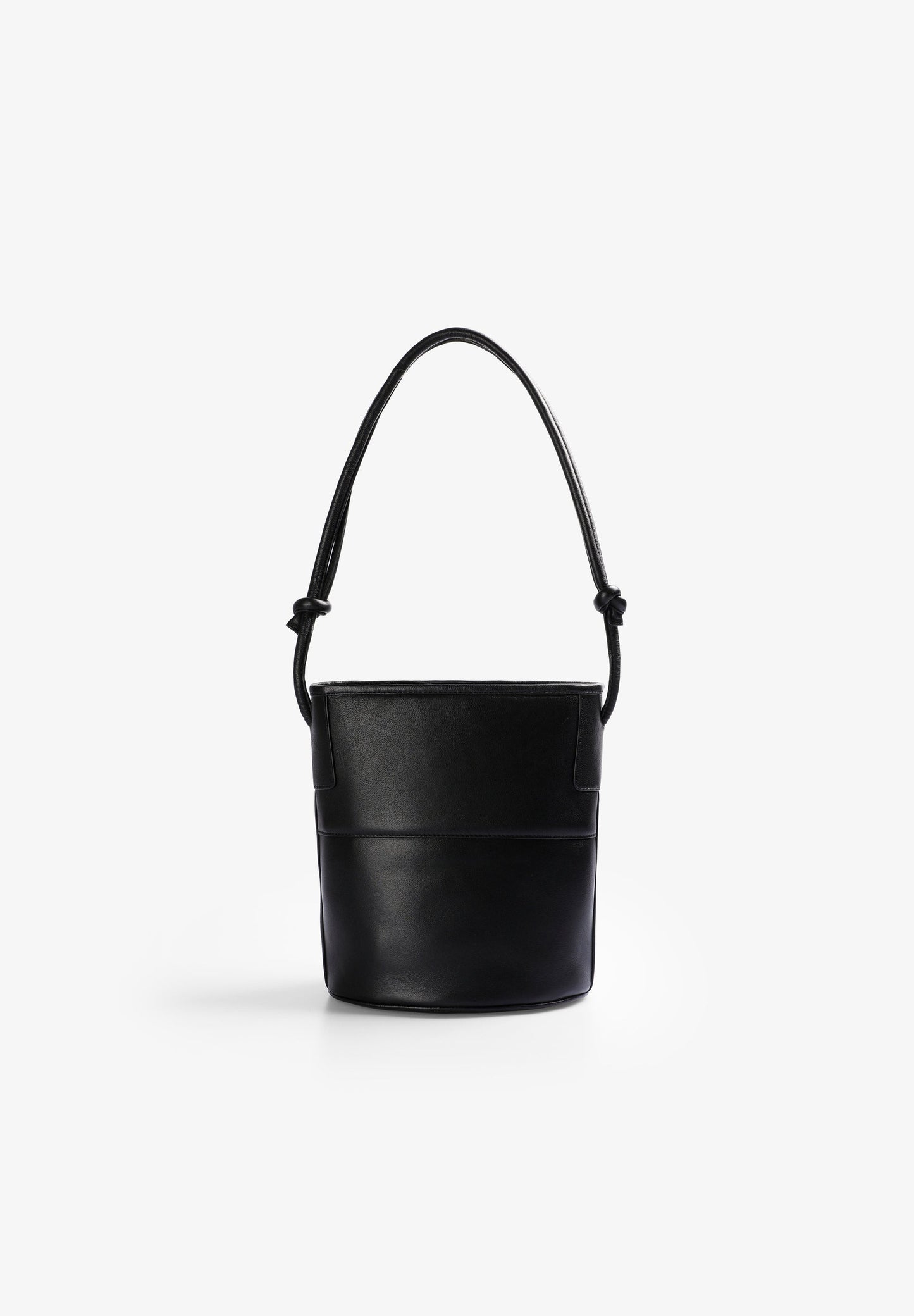 STUDDED LEATHER BUCKET BAG